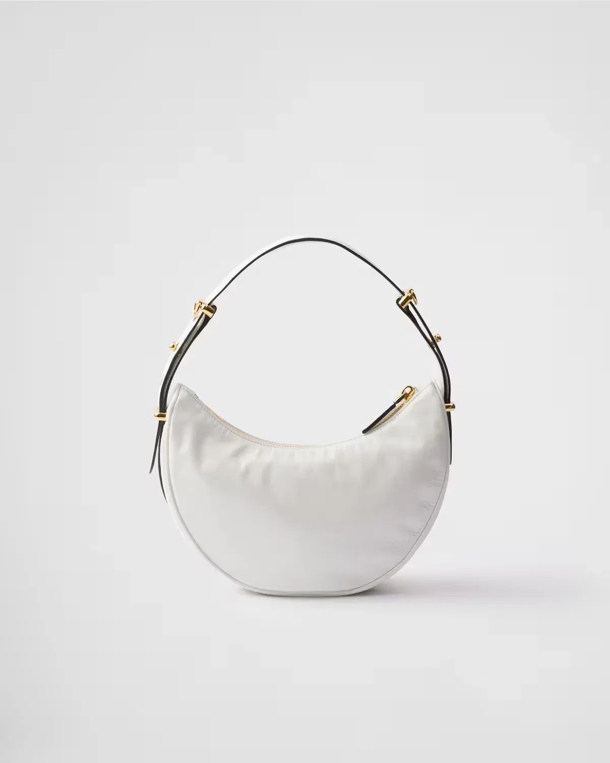 Prada Arqué naplak patent leather shoulder bag