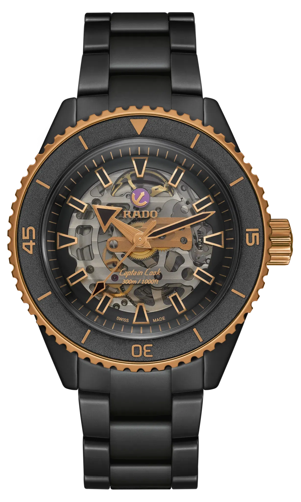 Rado Captain Cook High-Tech Ceramic Skeleton Black r32192152