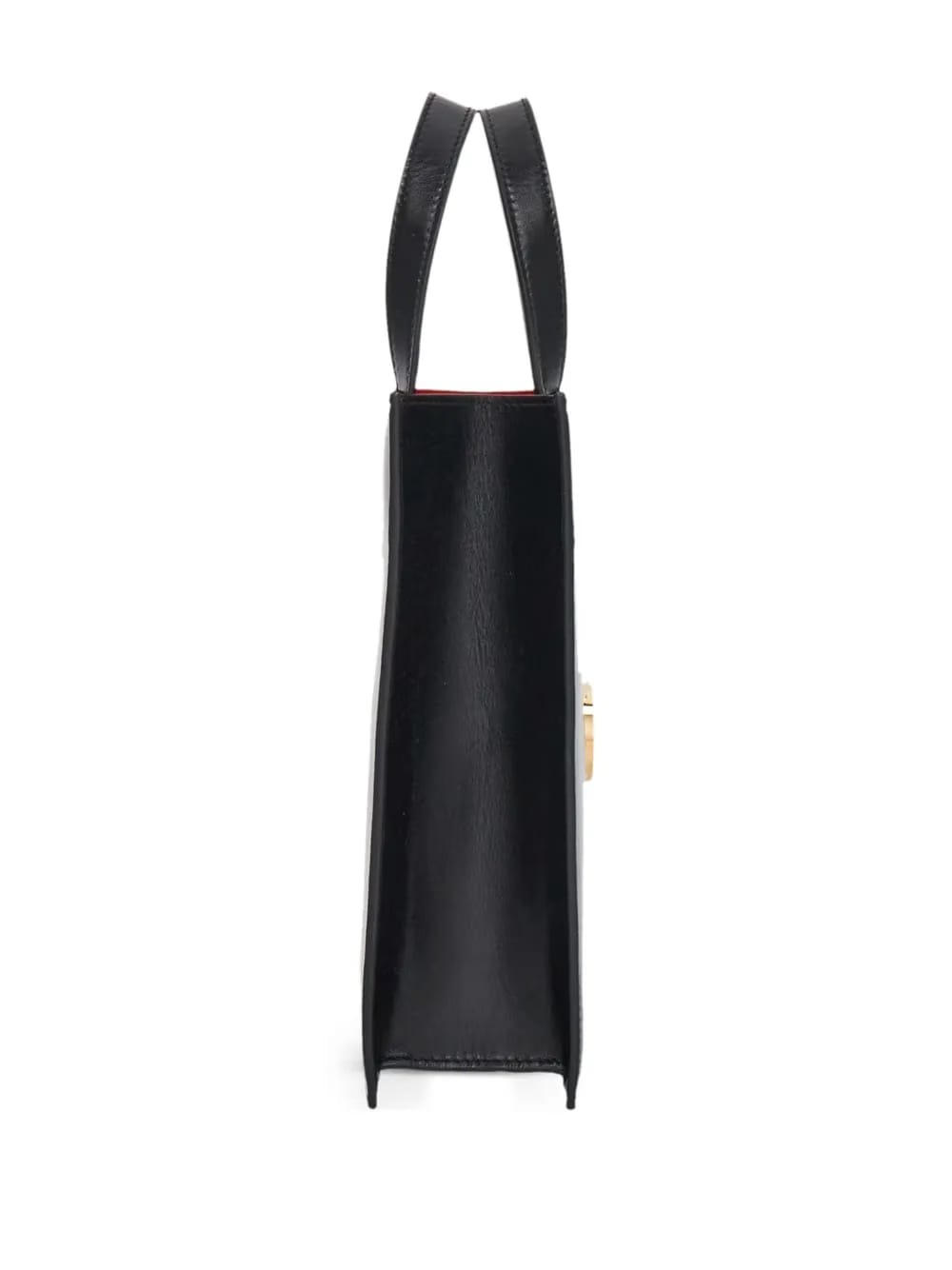Gancini-plaque leather minibag