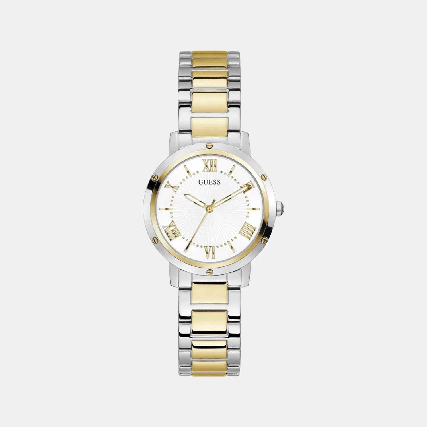 Guess Gd Dawn Women Quartz White Dial Analog Stainless Steel Gw0404L2