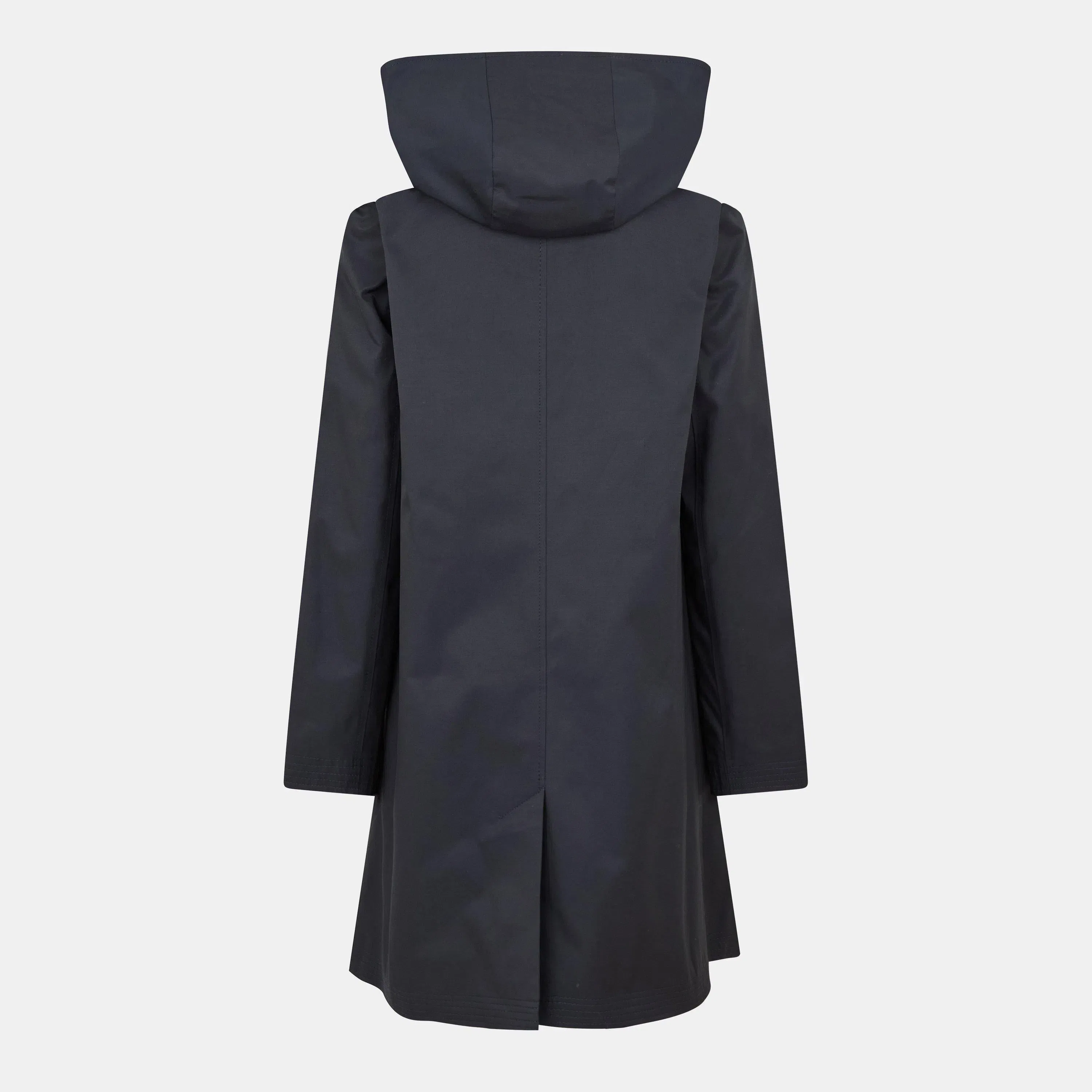Genuine Leather Structured Trench Coat