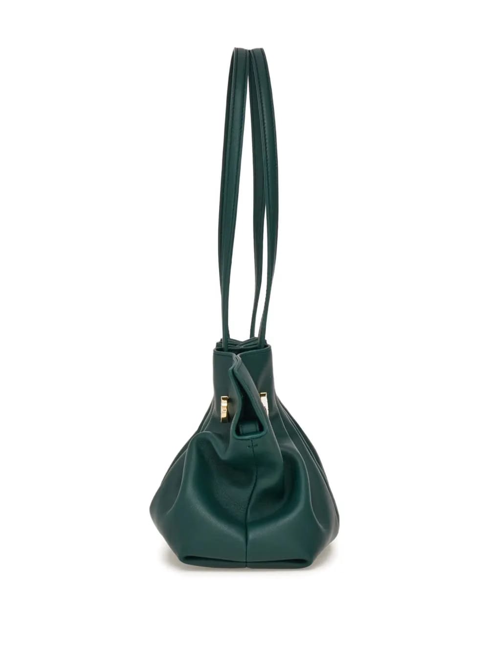 Soft ruched shoulder bag