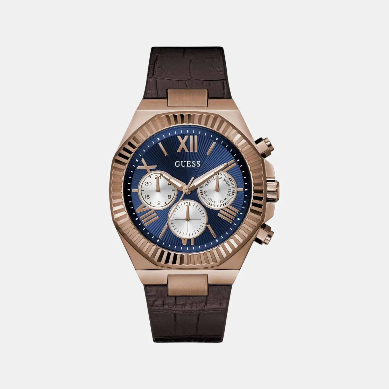 Guess Gd Equity Men Quartz Blue Dial Analog Stainless Steel Gw0791G4
