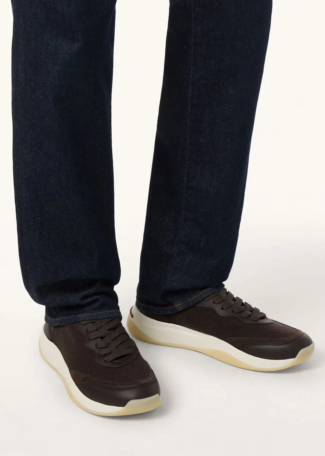 LoroPiana 410 LP Walk Sneaker Umber Brown