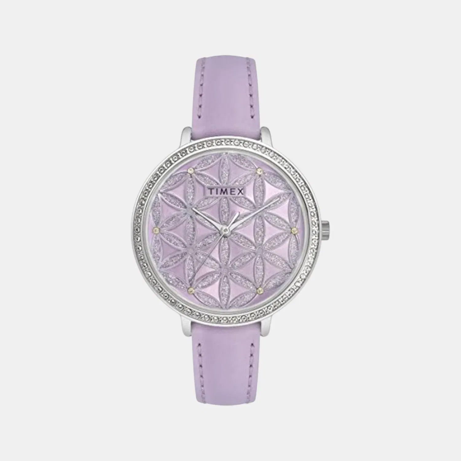 Timex Fashion Women Quartz Dial Analog Leather Watch Twel14706