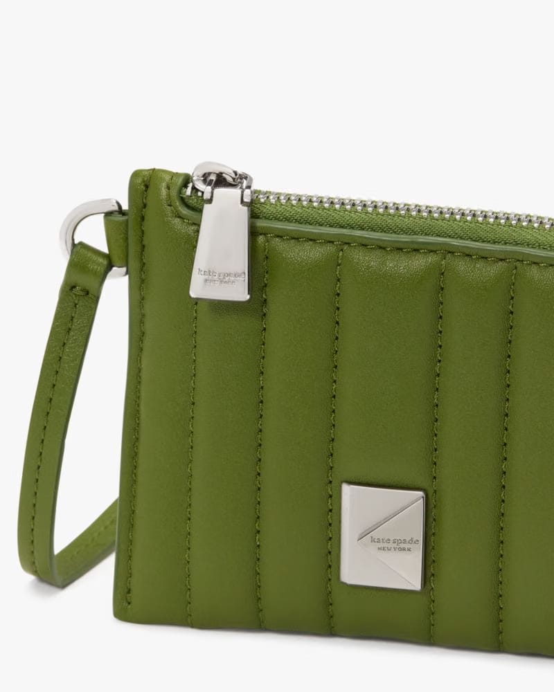 Deco Quilted Card Case Wristlet