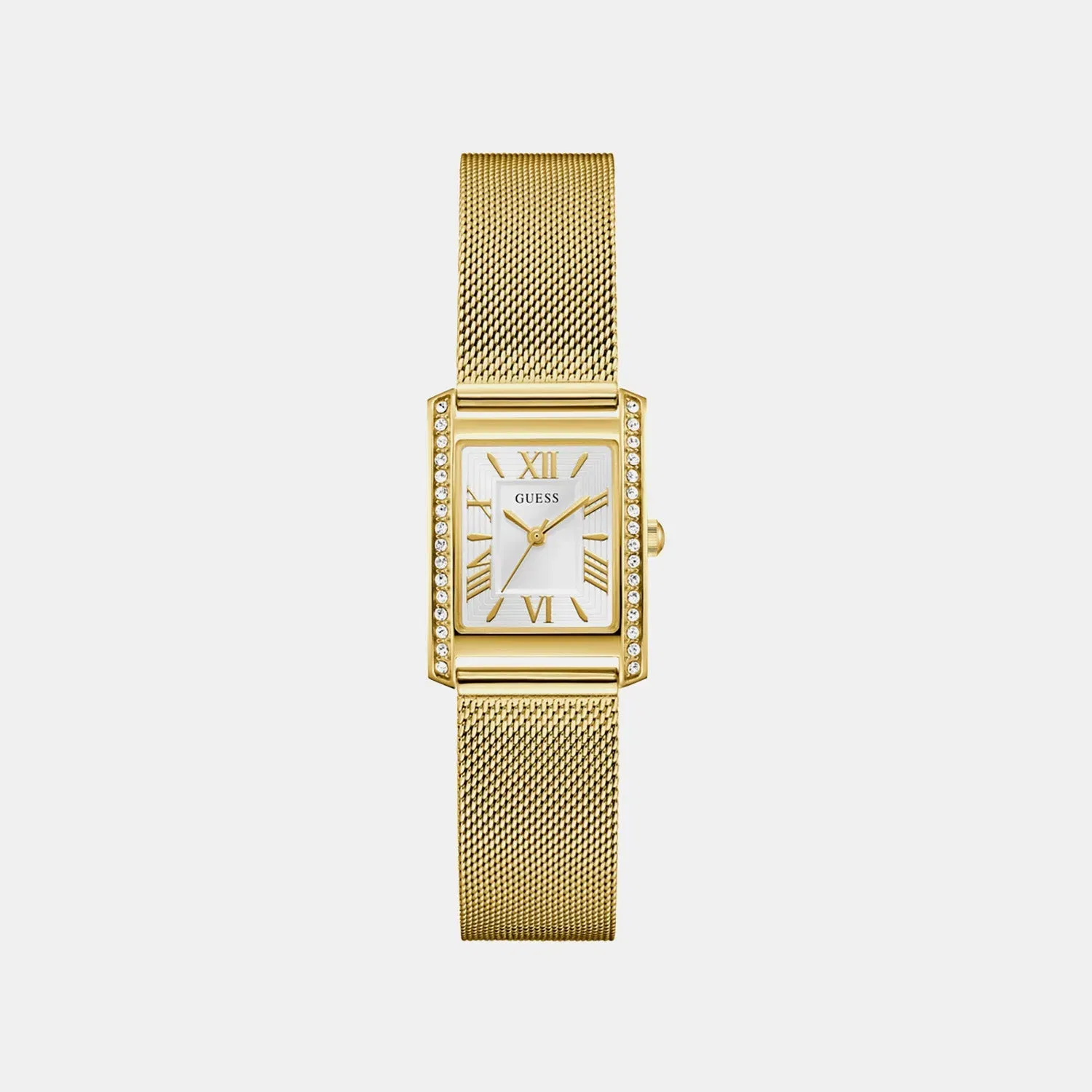 Guess Gd Bonnet Women Quartz White Dial Analog Stainless Steel Gw0997L2