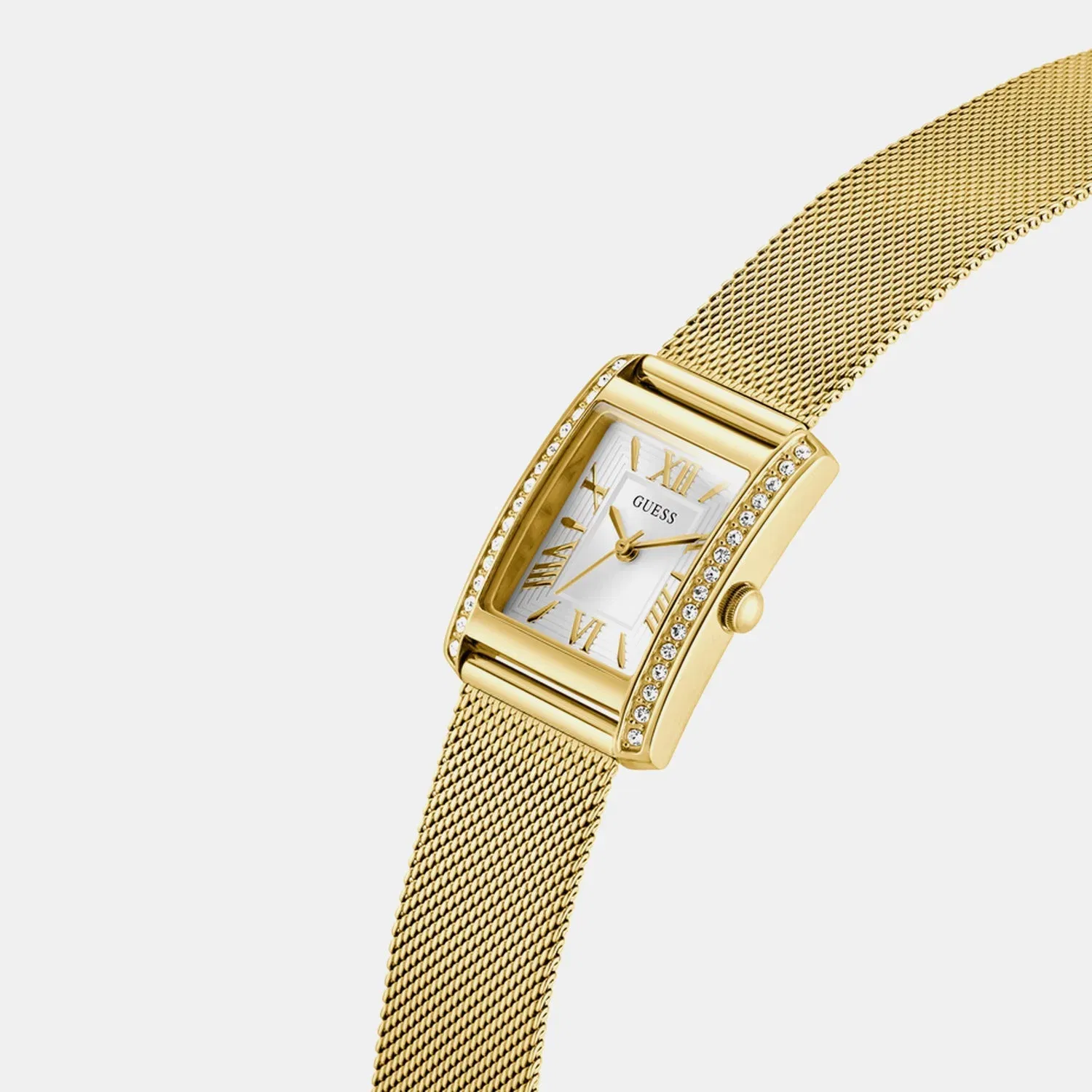 Guess Gd Bonnet Women Quartz White Dial Analog Stainless Steel Gw0997L2