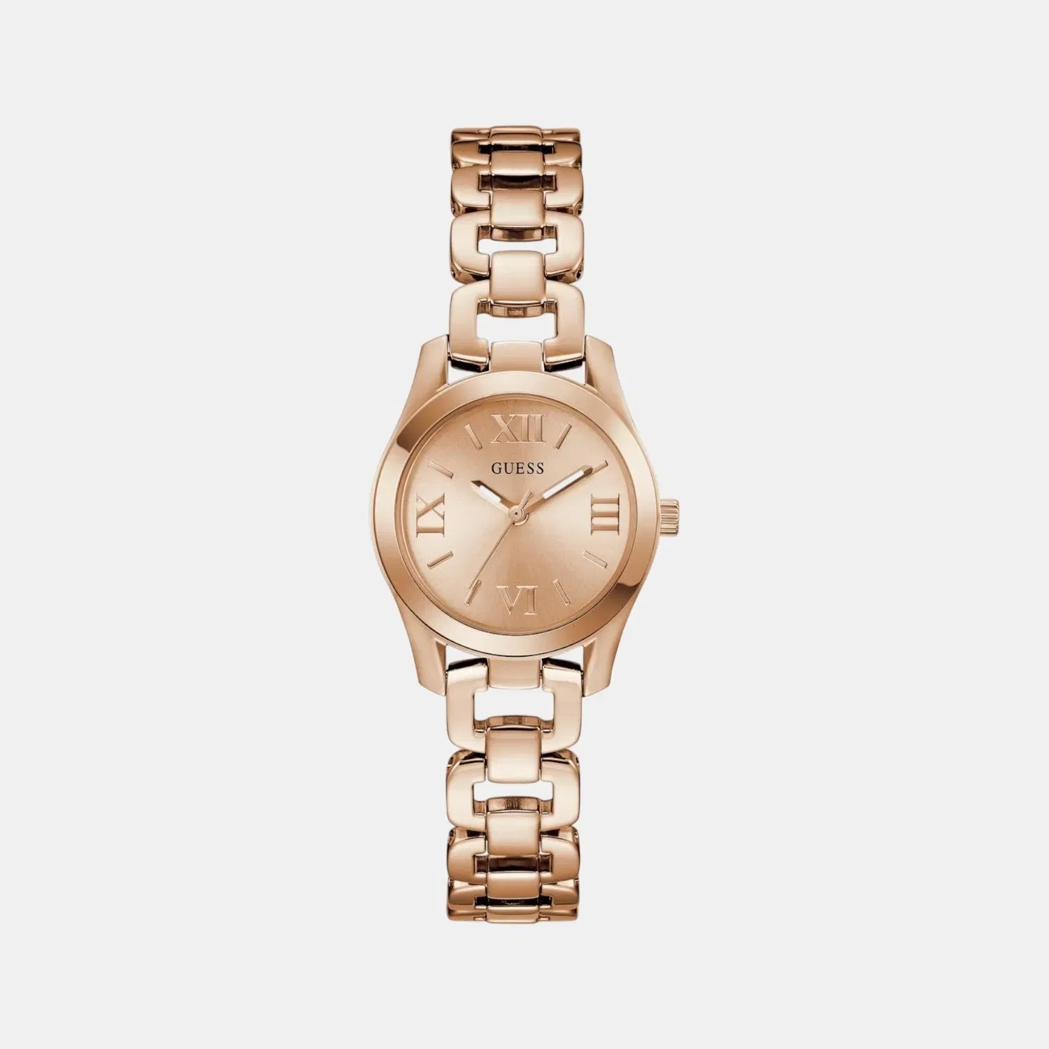 Guess Gb Veda Women Quartz Rose Gold Dial Analog Stainless Steel Gw0927L4