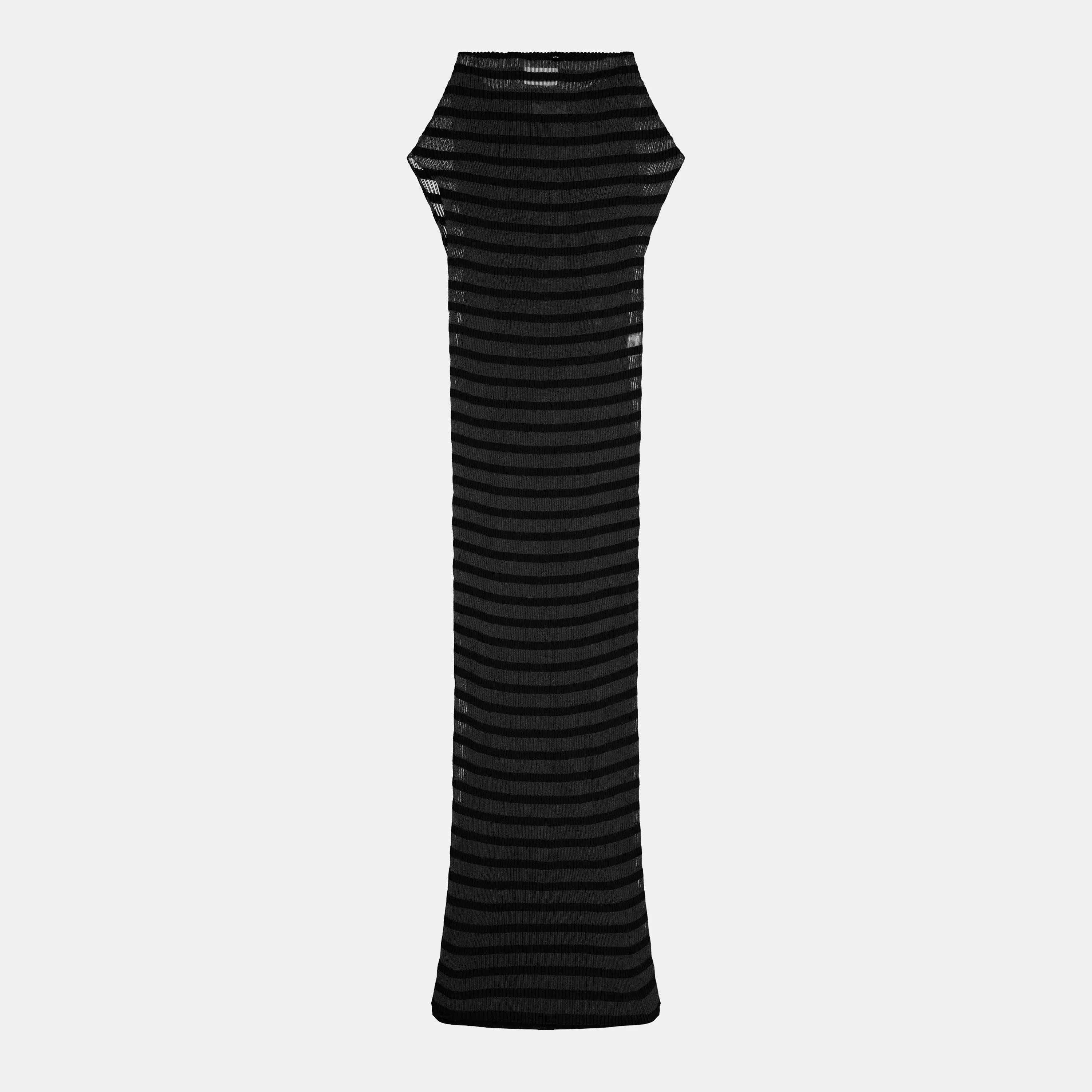 The Mariniere Striped Black Dress