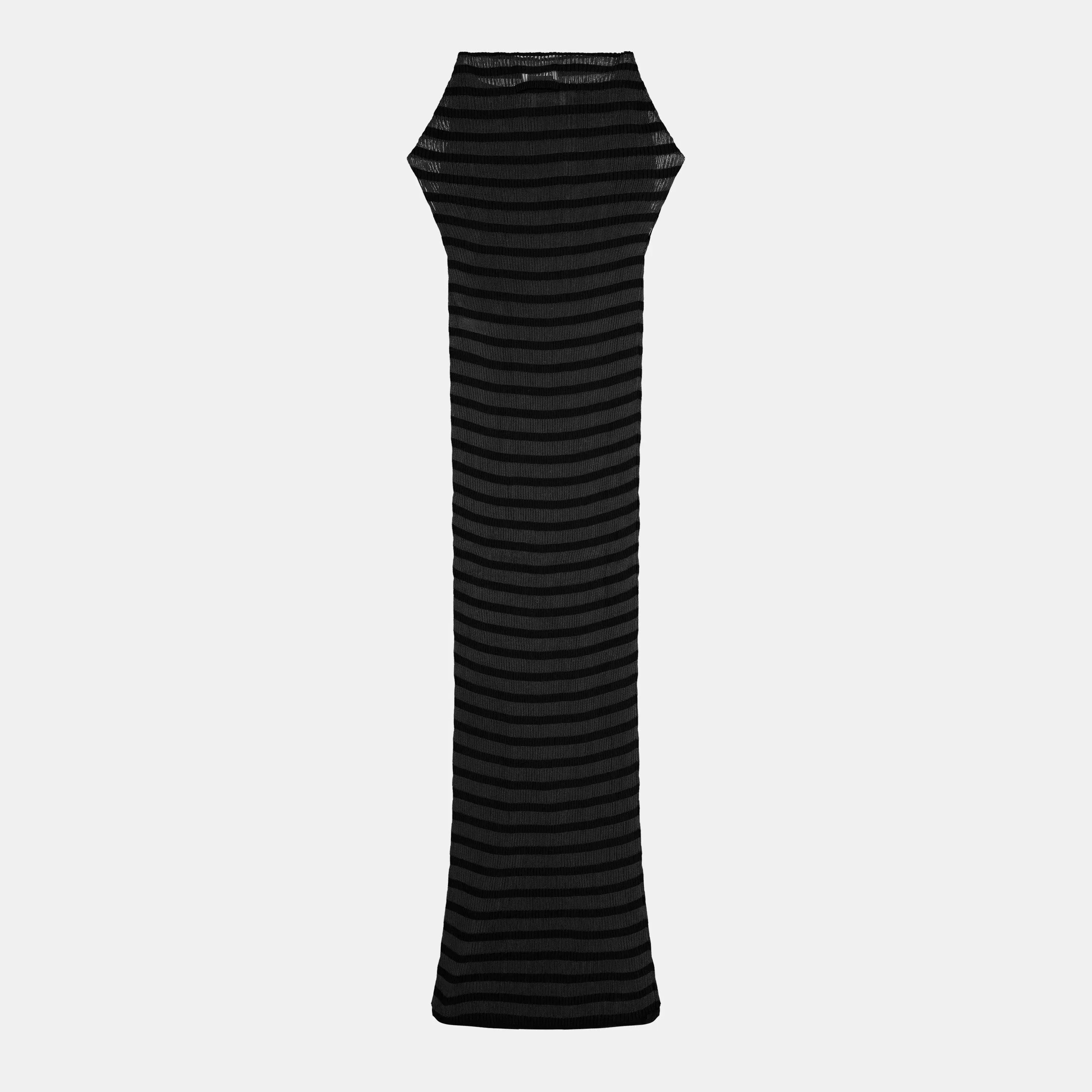 The Mariniere Striped Black Dress