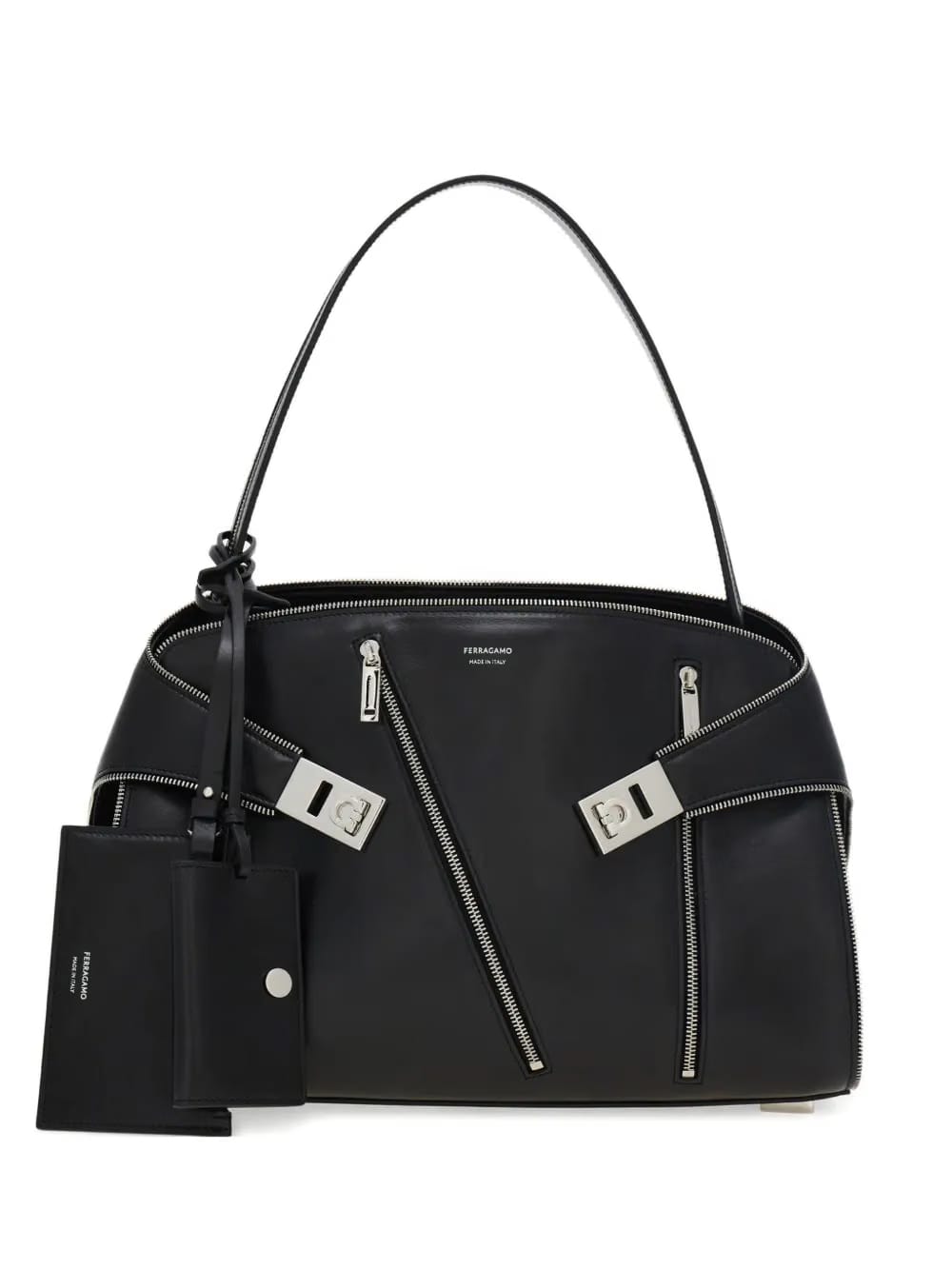 medium Hug Soft zip-detail shoulder bag