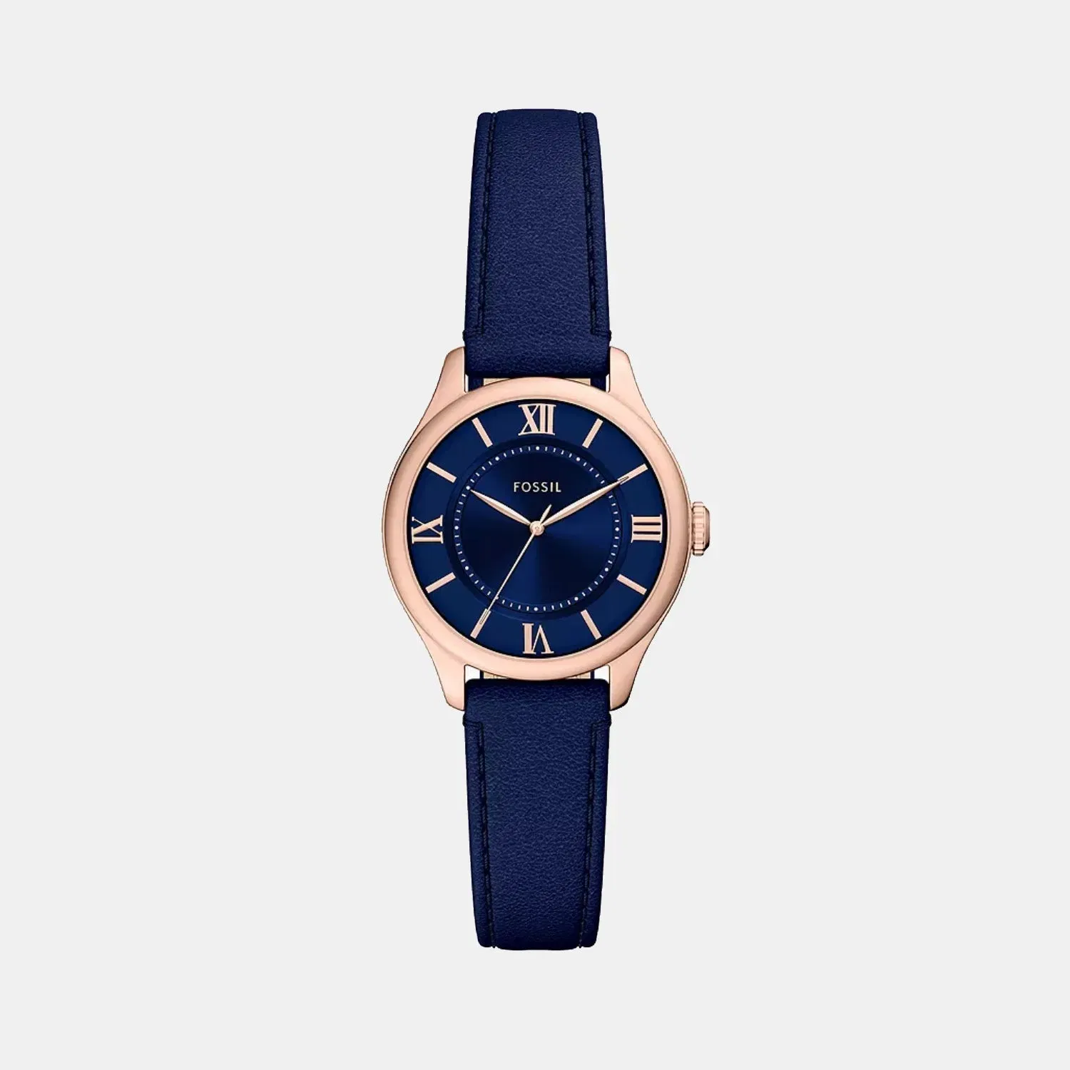 Fossil Gilmore Women Quartz Blue Dial Analog Leather Watch Es5424