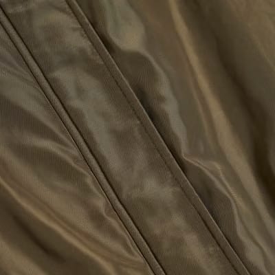 Khaki Bubble Hem Jacket