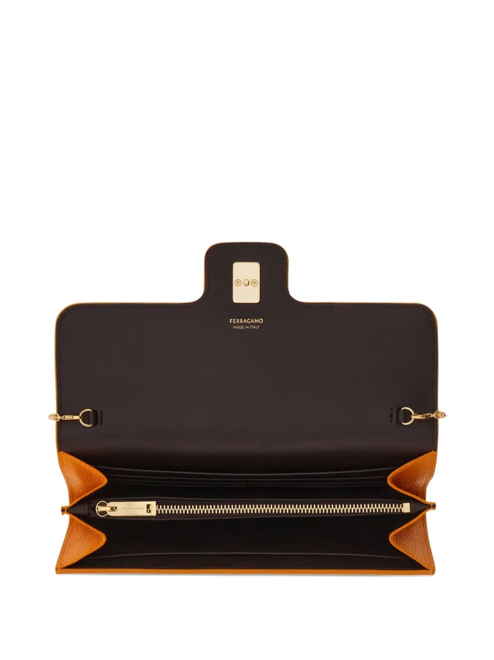 Gancini chain-strap clutch bag