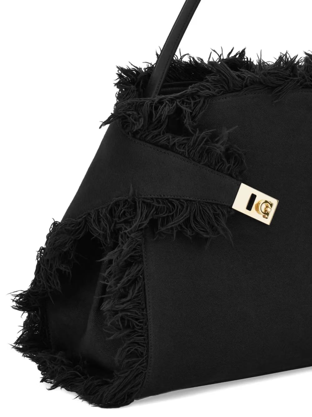 large Hug fringe-detail shoulder bag