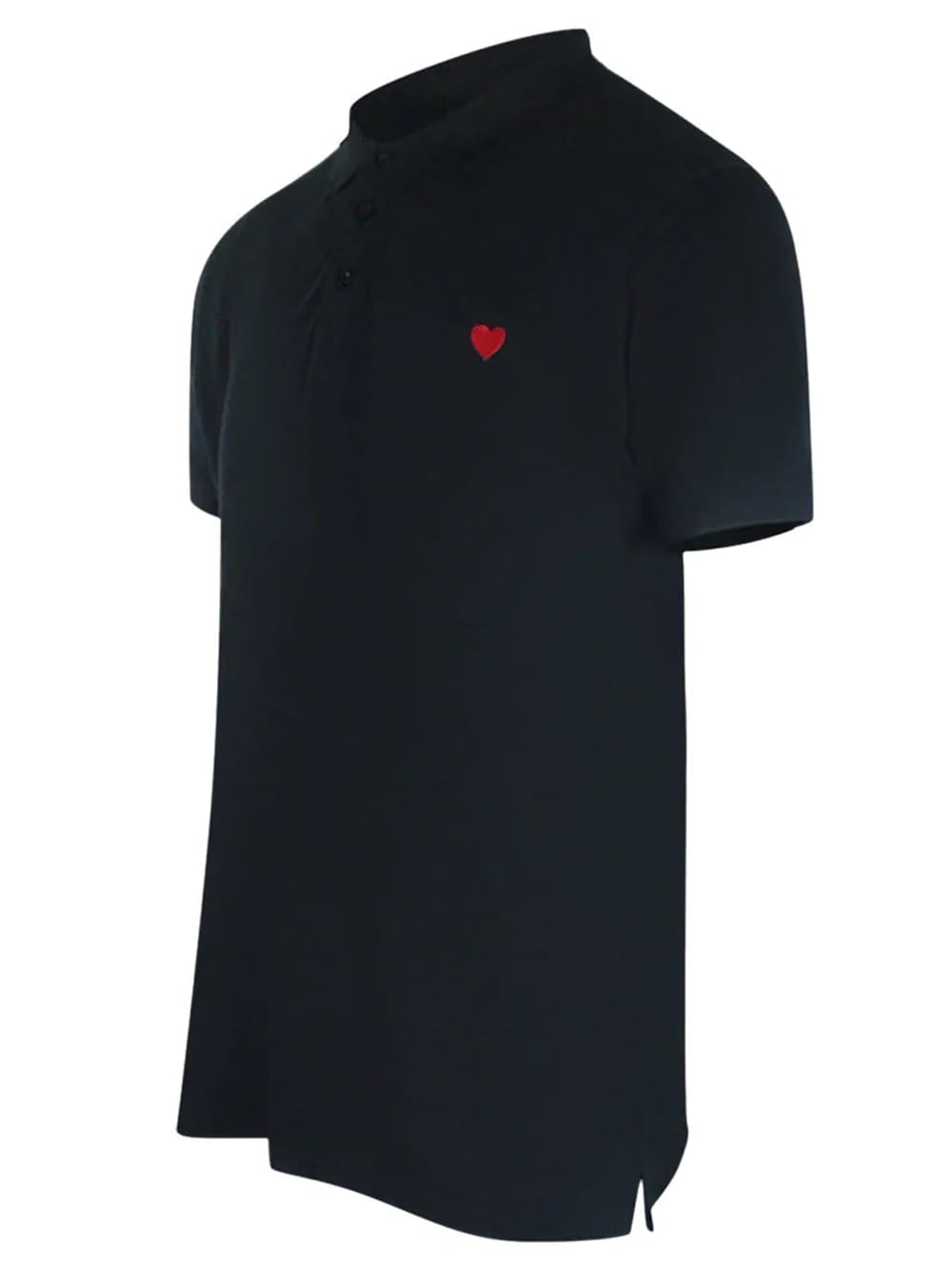 Love Moschino Small Heart Black Polo Shirt
