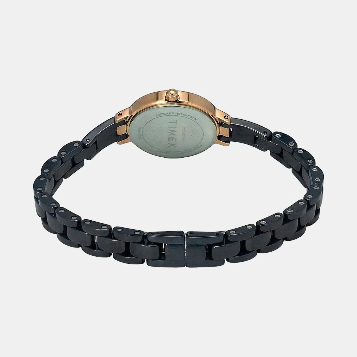 Timex Women Quartz Black Dial Analog Ceramic Watch Twel15703