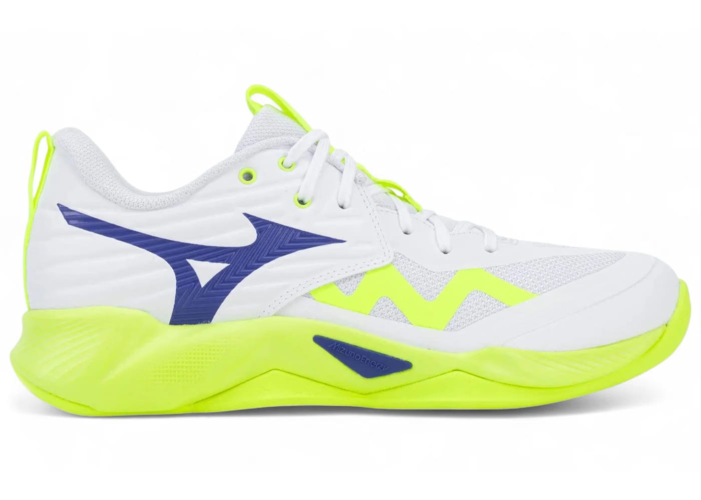 Mizuno Wave Momentum Pro White Lightning Yellow Dazzling Blue