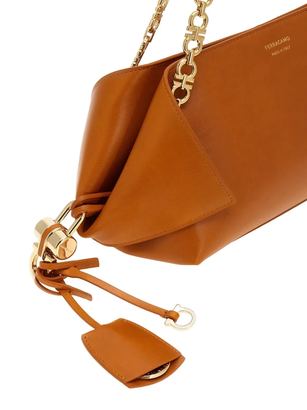 small Folded chain-strap shoulder bag