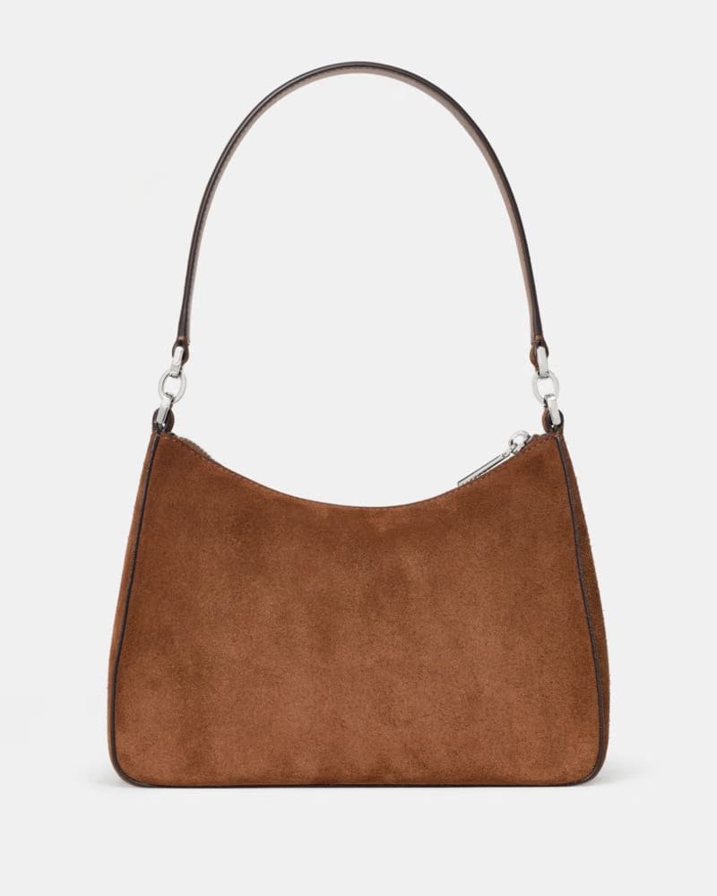 KateSpade Margot Suede Shoulder Bag Warm Gingerbread