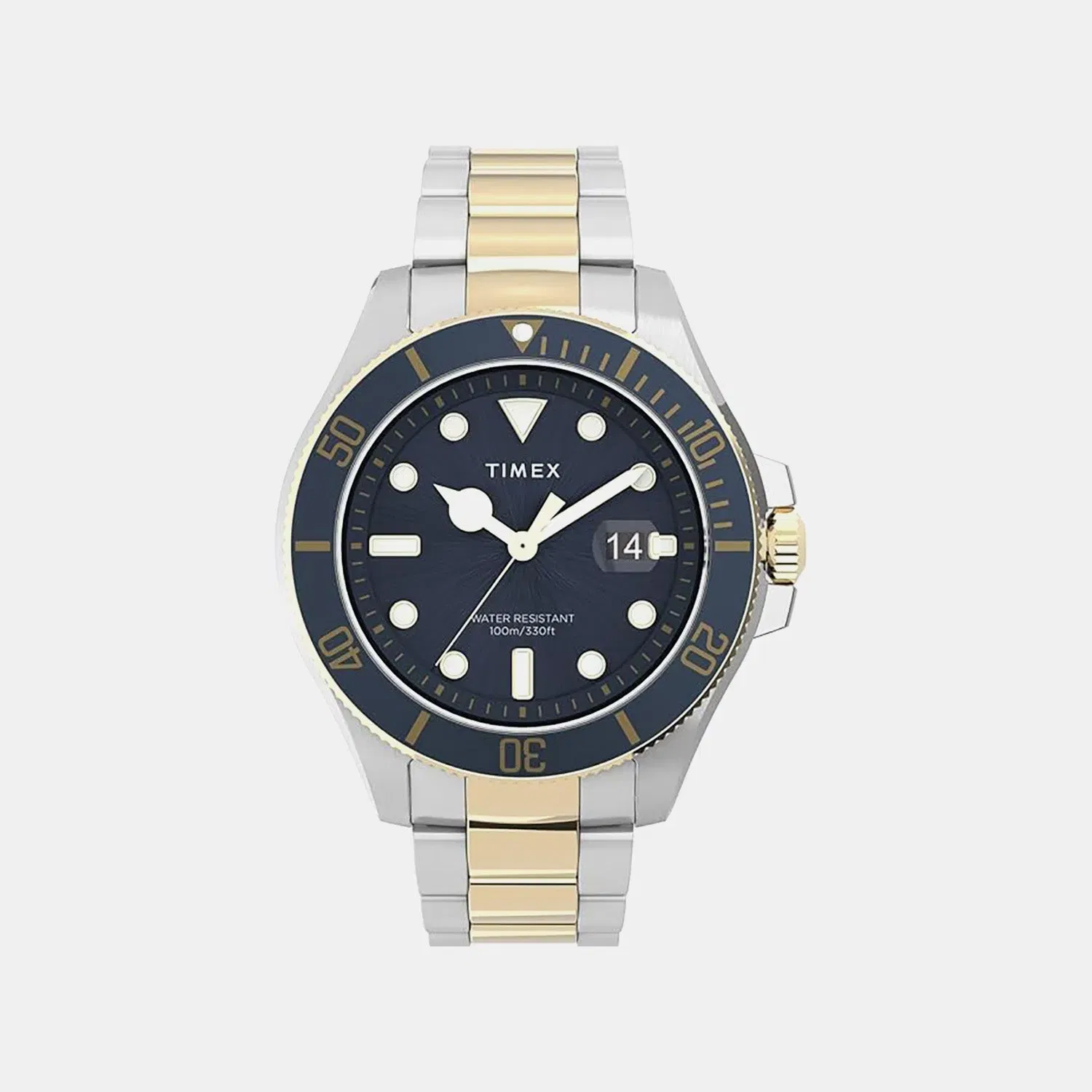 Timex Men Quartz Blue Dial Analog Stainless Steel Watch Tweg27001