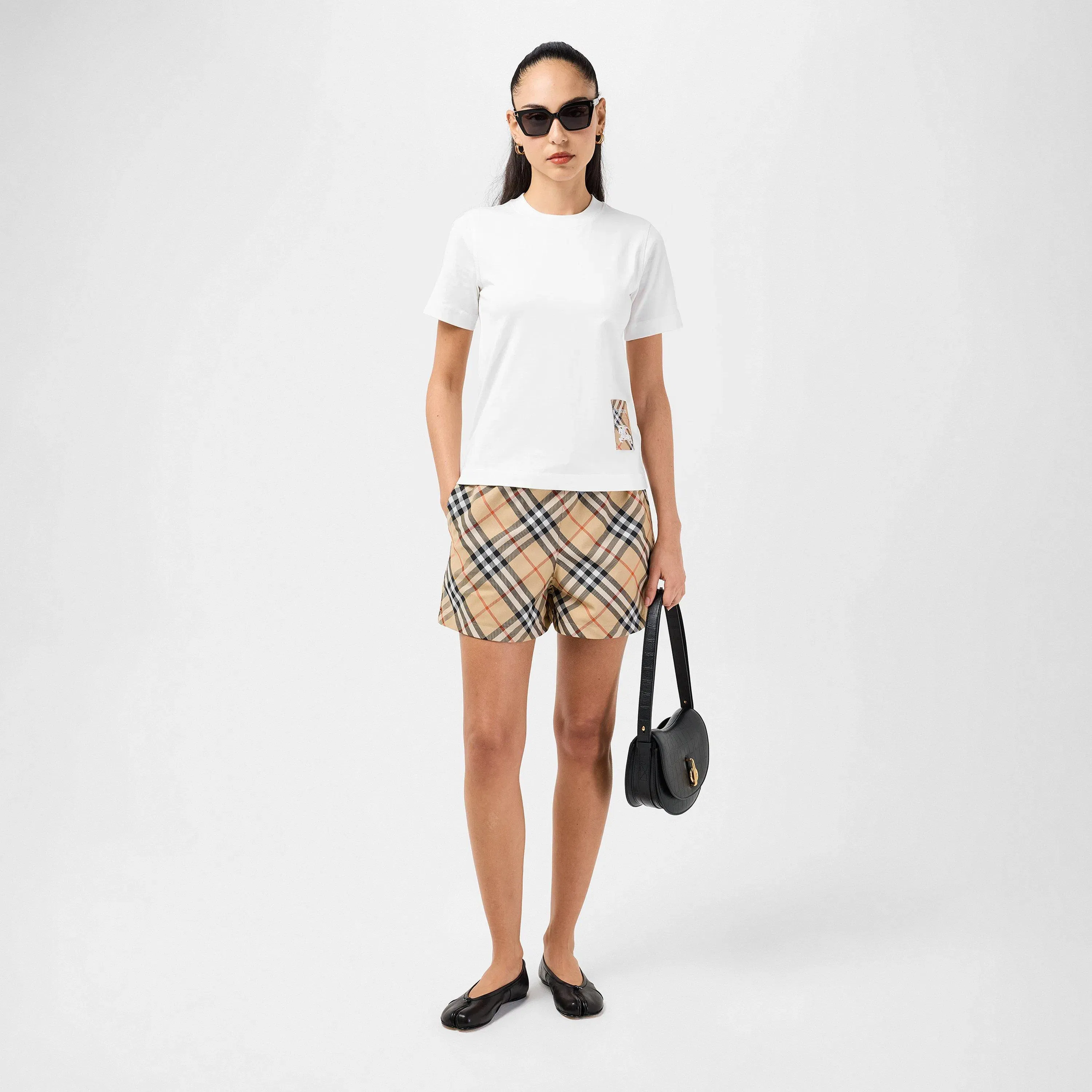 Check Label Patch T-Shirt