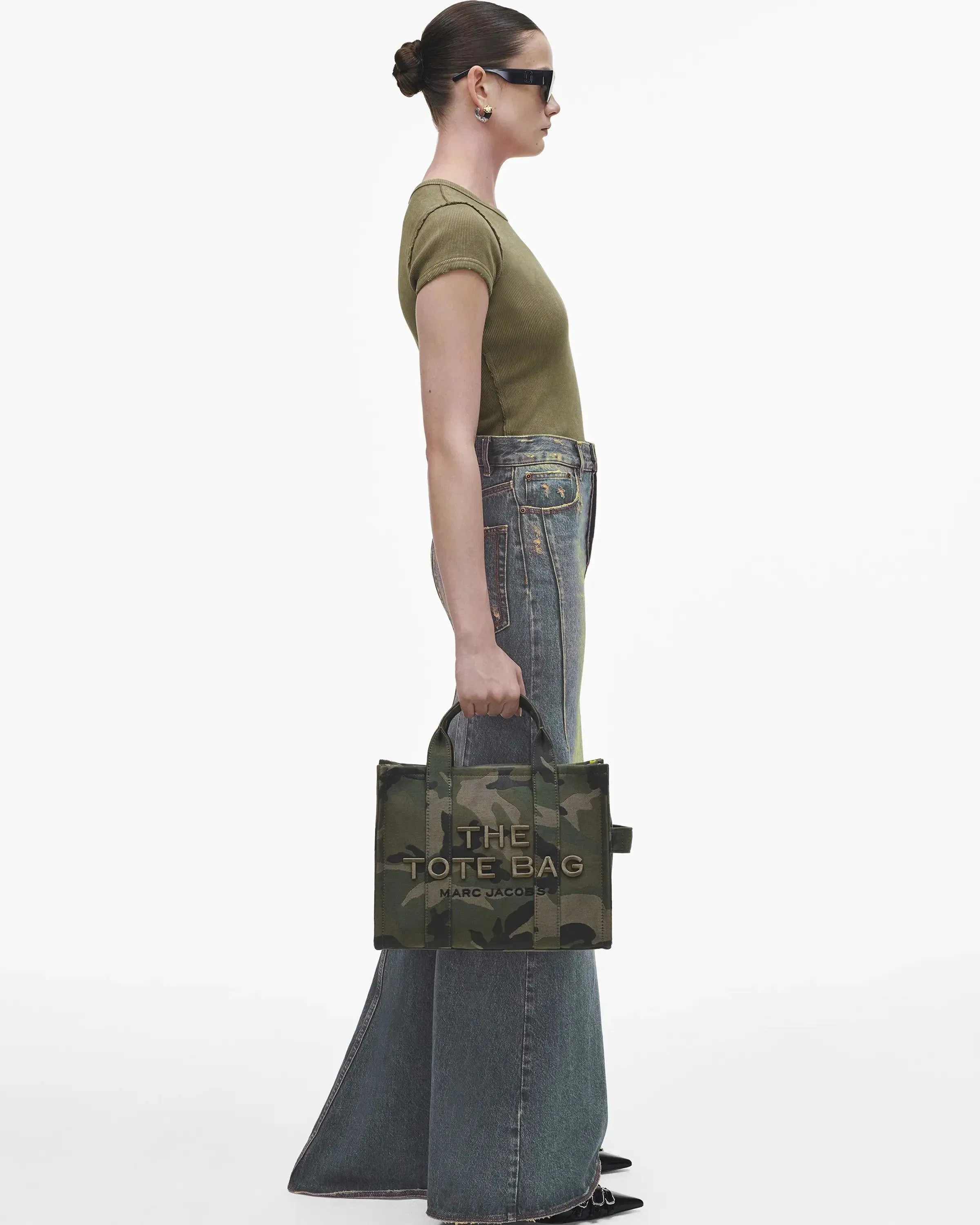 The Camo Jacquard Medium Tote Bag