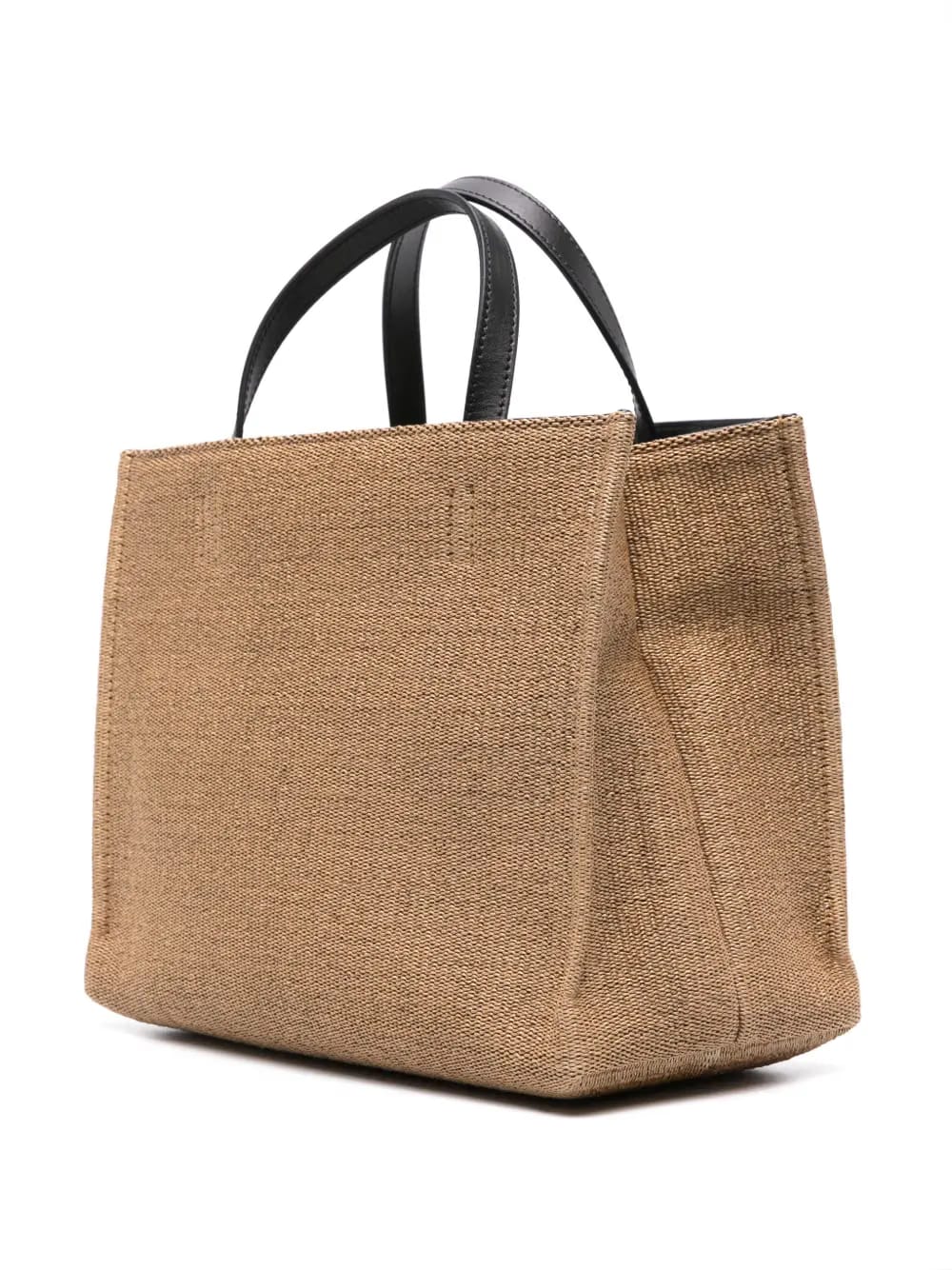 small logo-embroidered tote bag