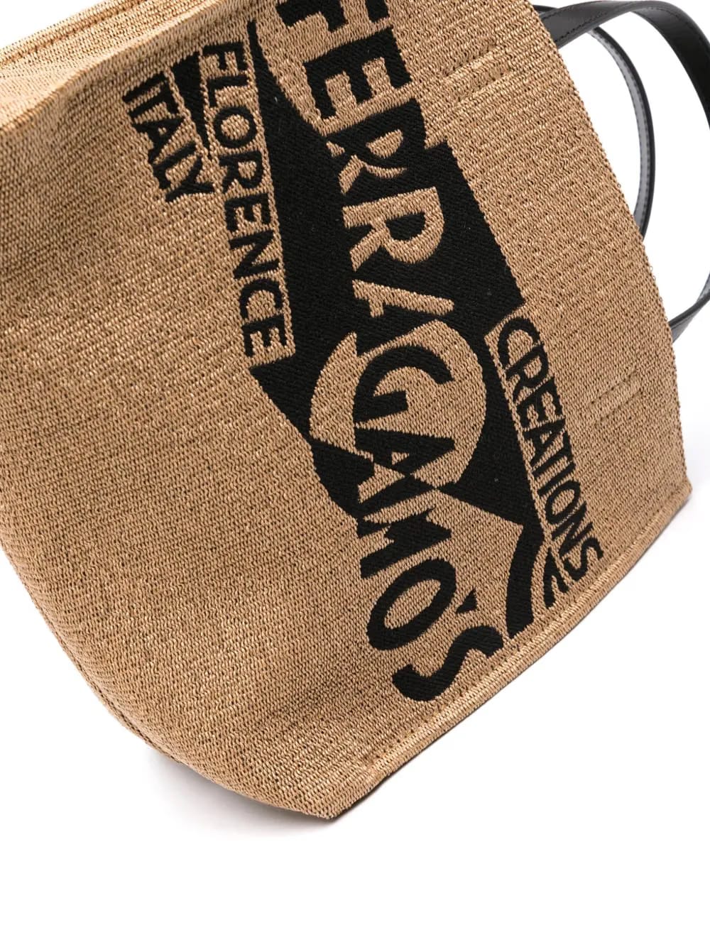 small logo-embroidered tote bag