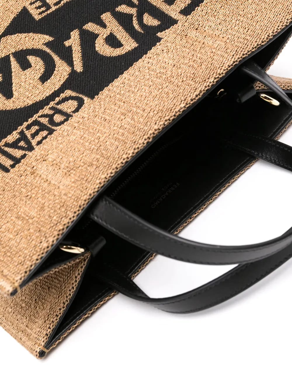 small logo-embroidered tote bag