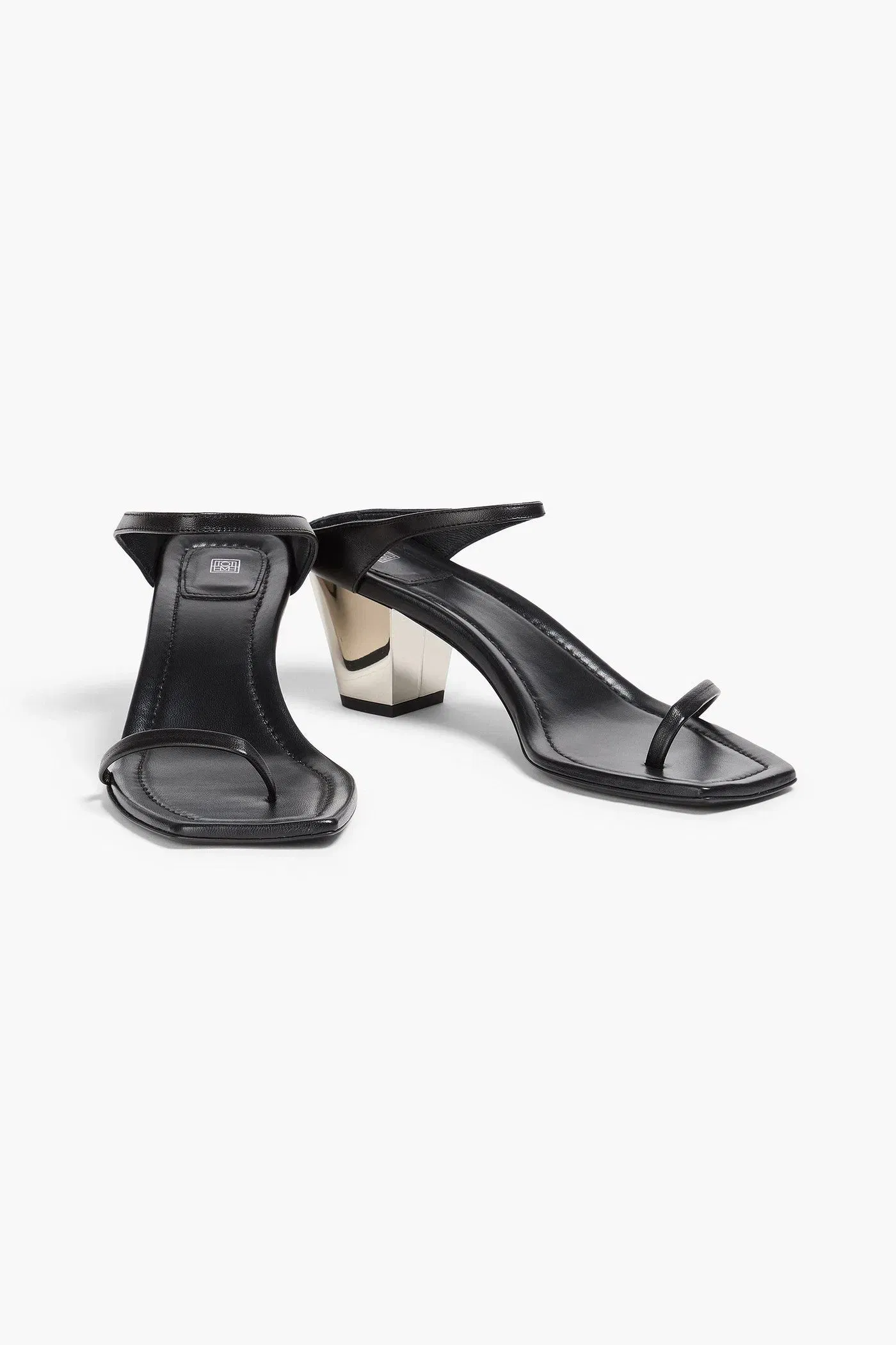 Toteme The City Leather Mules Black Women's