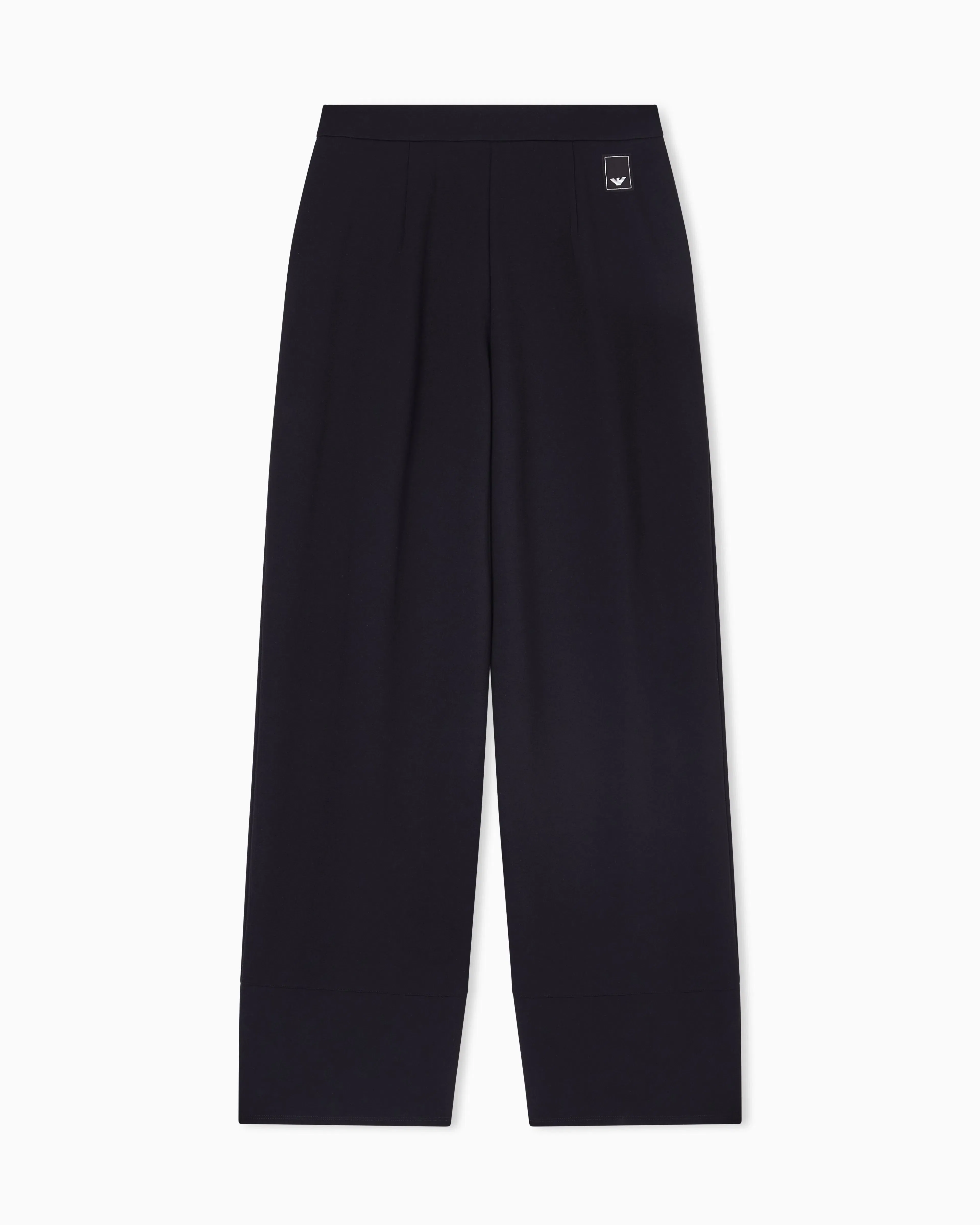 Emporio Armani Travel Essentials interlock jersey pleated trousers