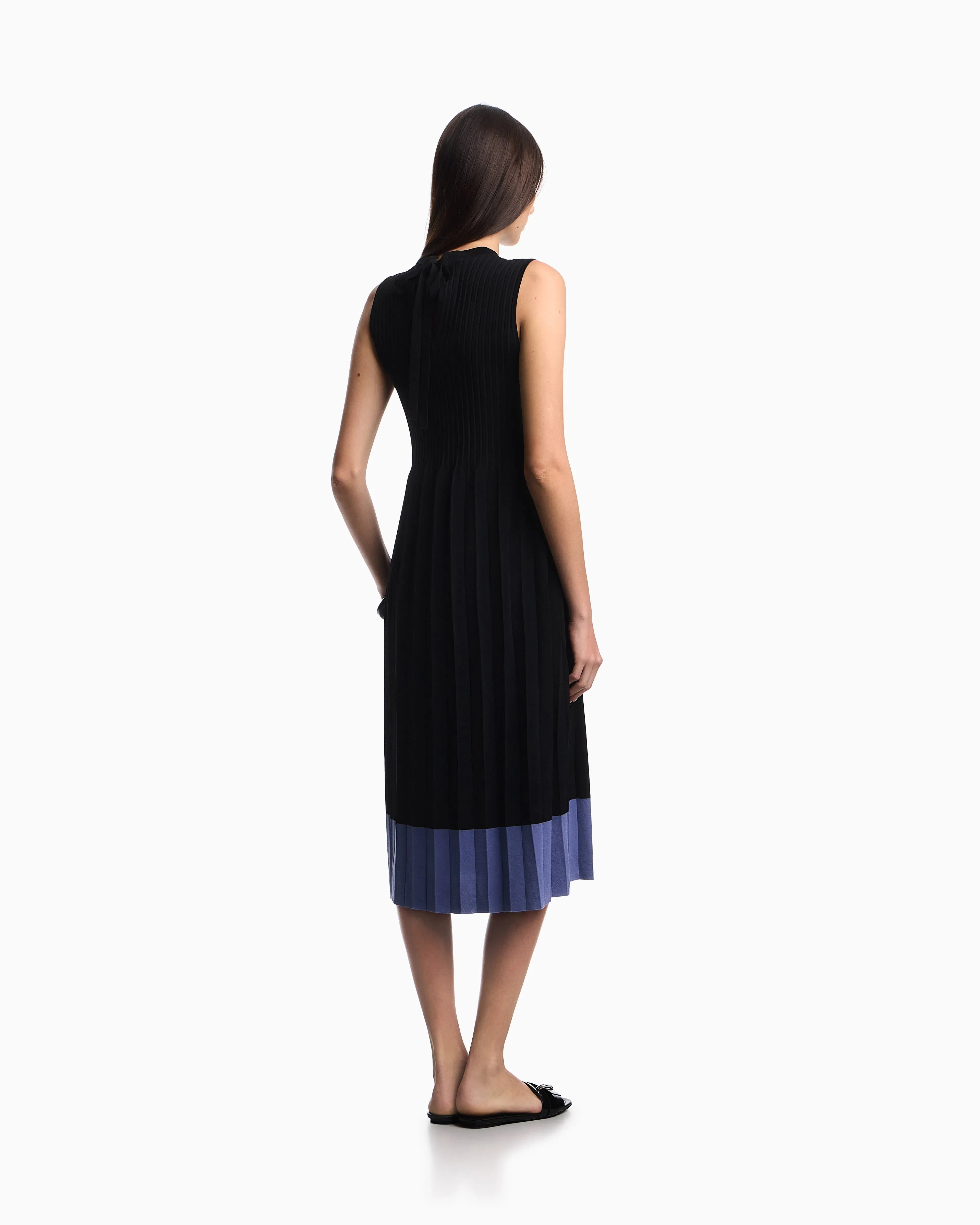 Emporio Armani pleat-knit dress