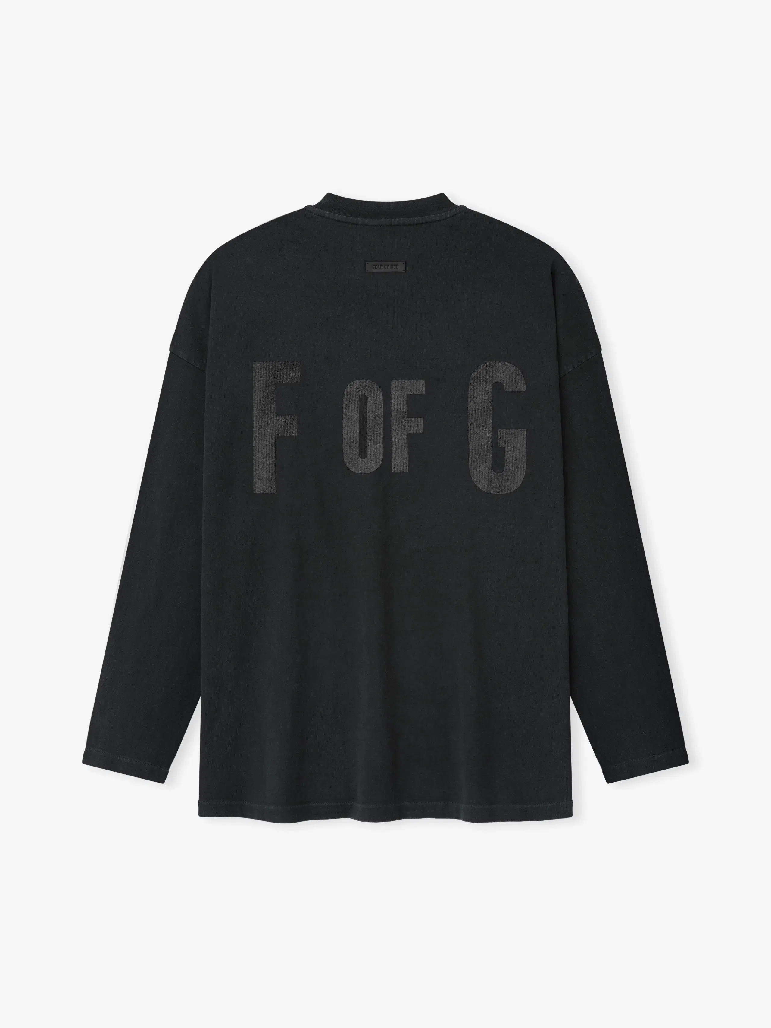 Essentials Fear Of God, F Of G Long Sleeve Tee Black