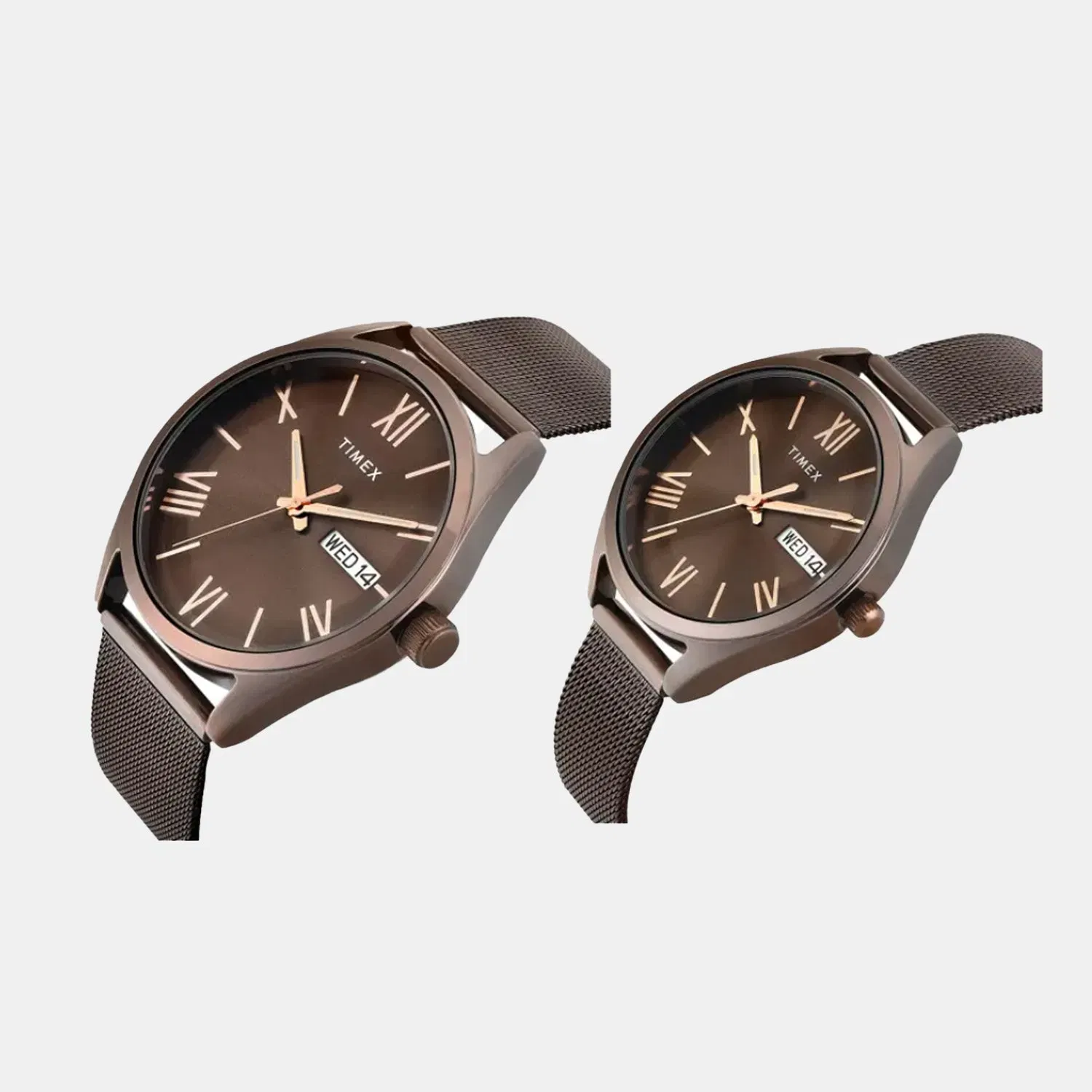 Timex Trendline Couple Quartz Dial Analog Stainless Steel Watch Tw00Pr353