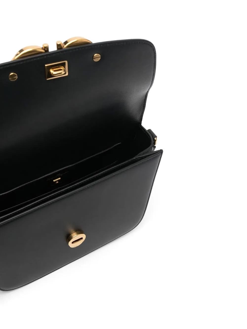 Gancini leather shoulder bag