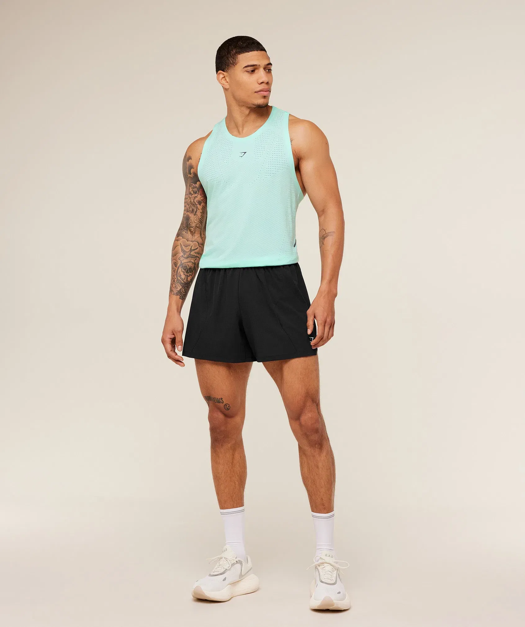 Gymshark Seamless Running Tank -  Pop Turquoise