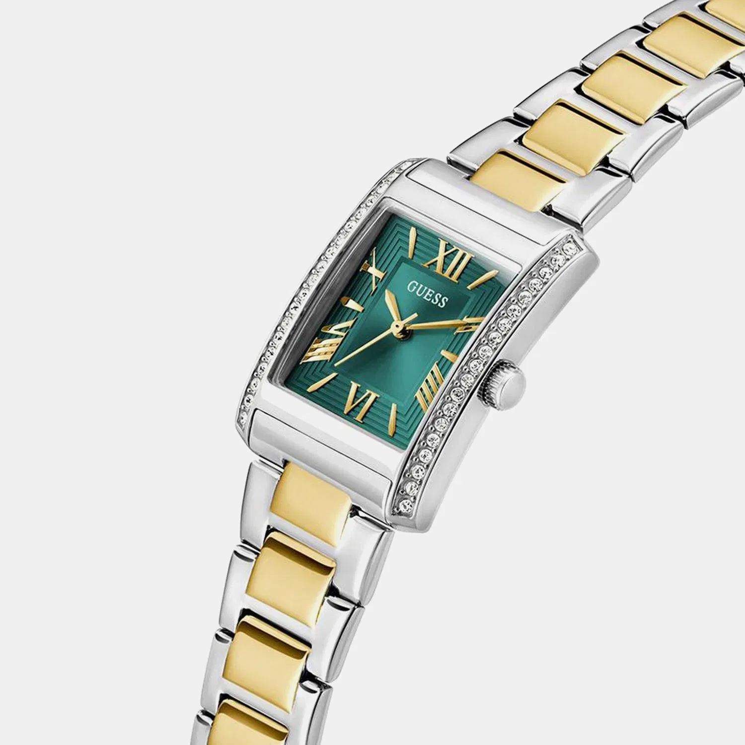 Guess Gd Bonnie Women Quartz Green Dial Analog Stainless Steel Gw0874L2
