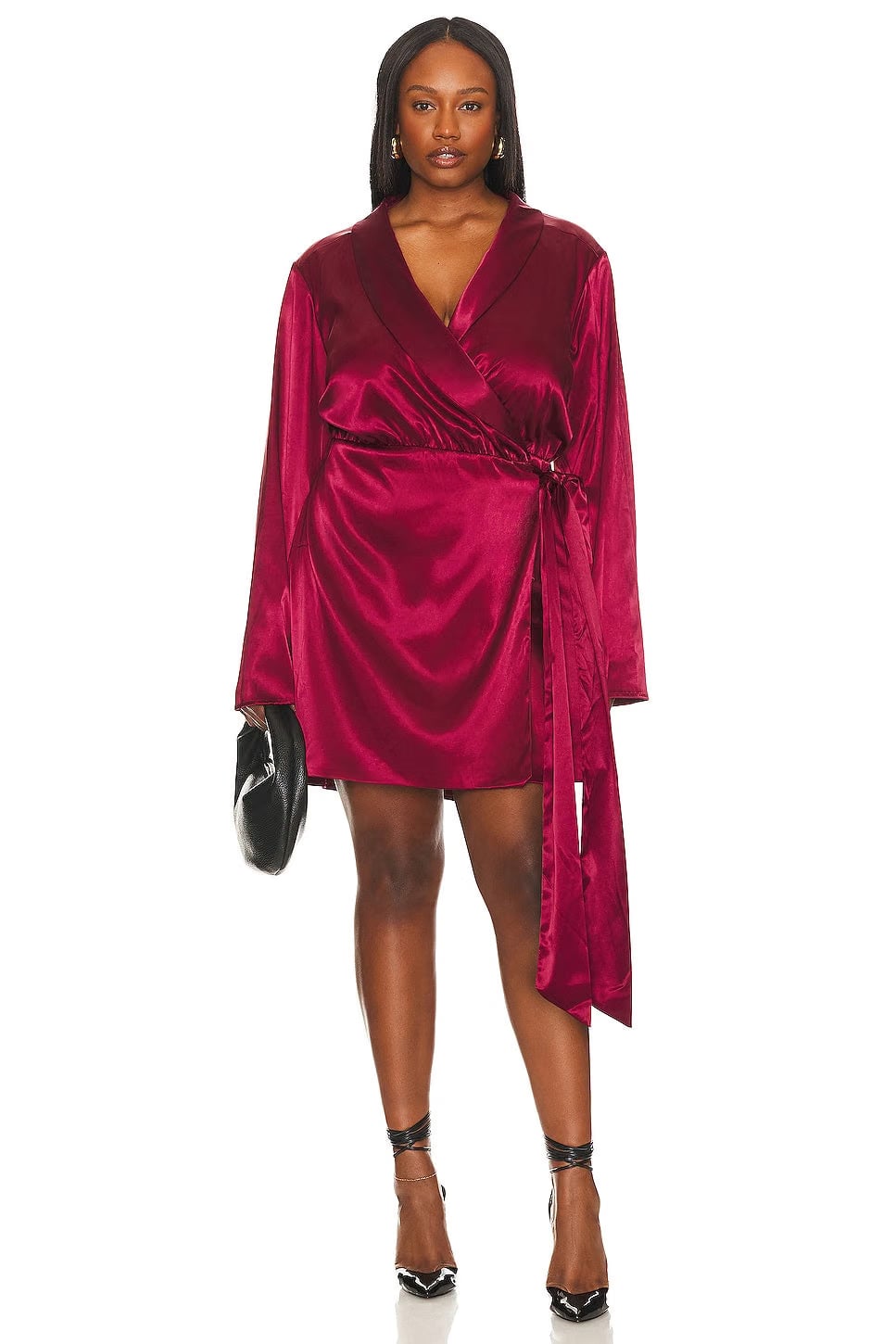 superdown Jennie Mini Dress in Burgundy