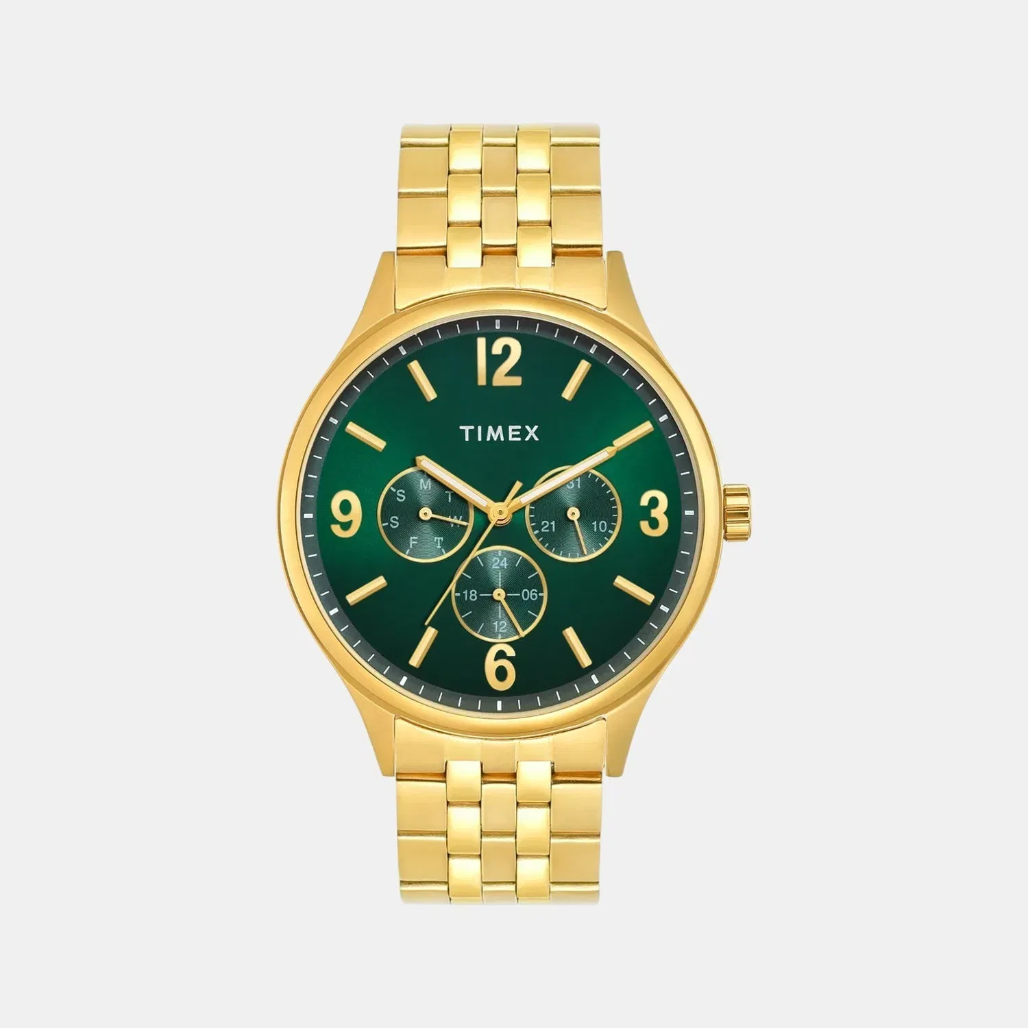 Timex Trendline Men Quartz Dial Multi-Function Stainless Steel Watch Tweg18440