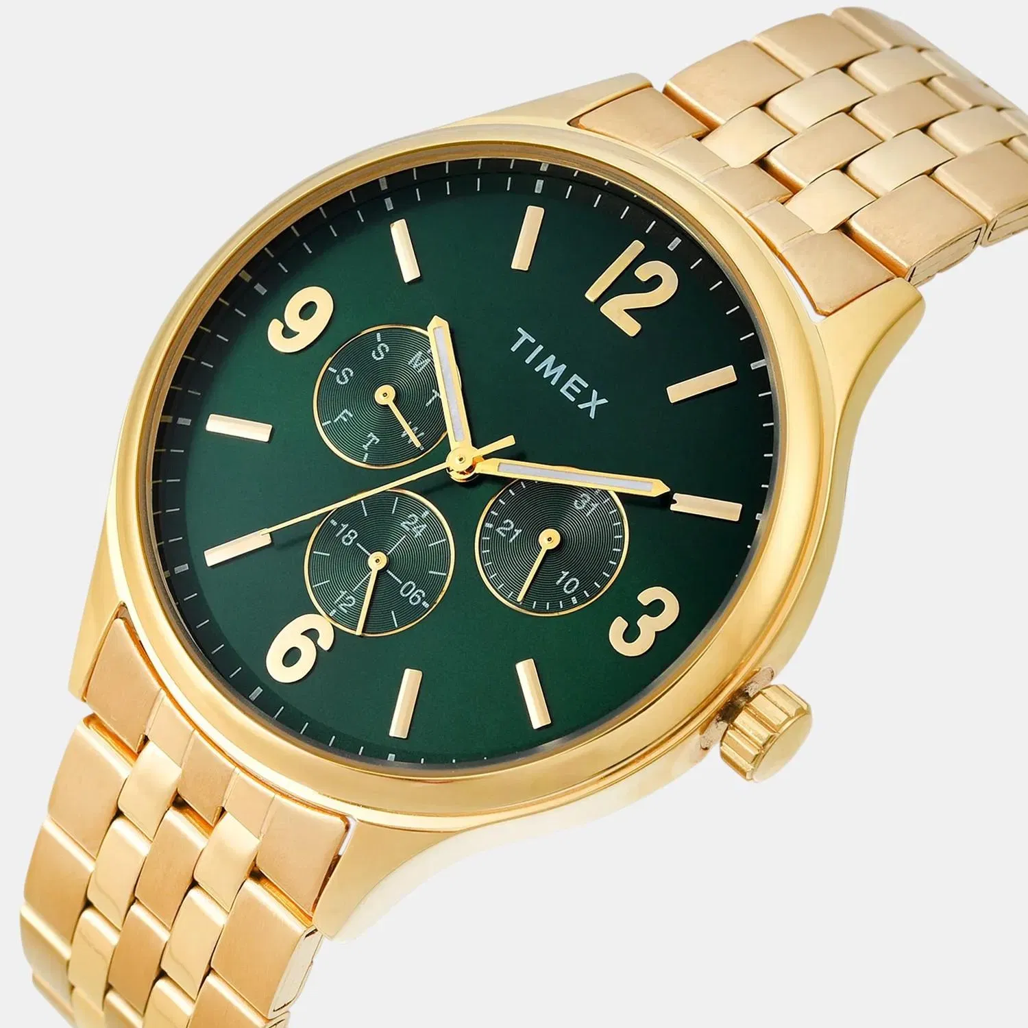 Timex Trendline Men Quartz Dial Multi-Function Stainless Steel Watch Tweg18440