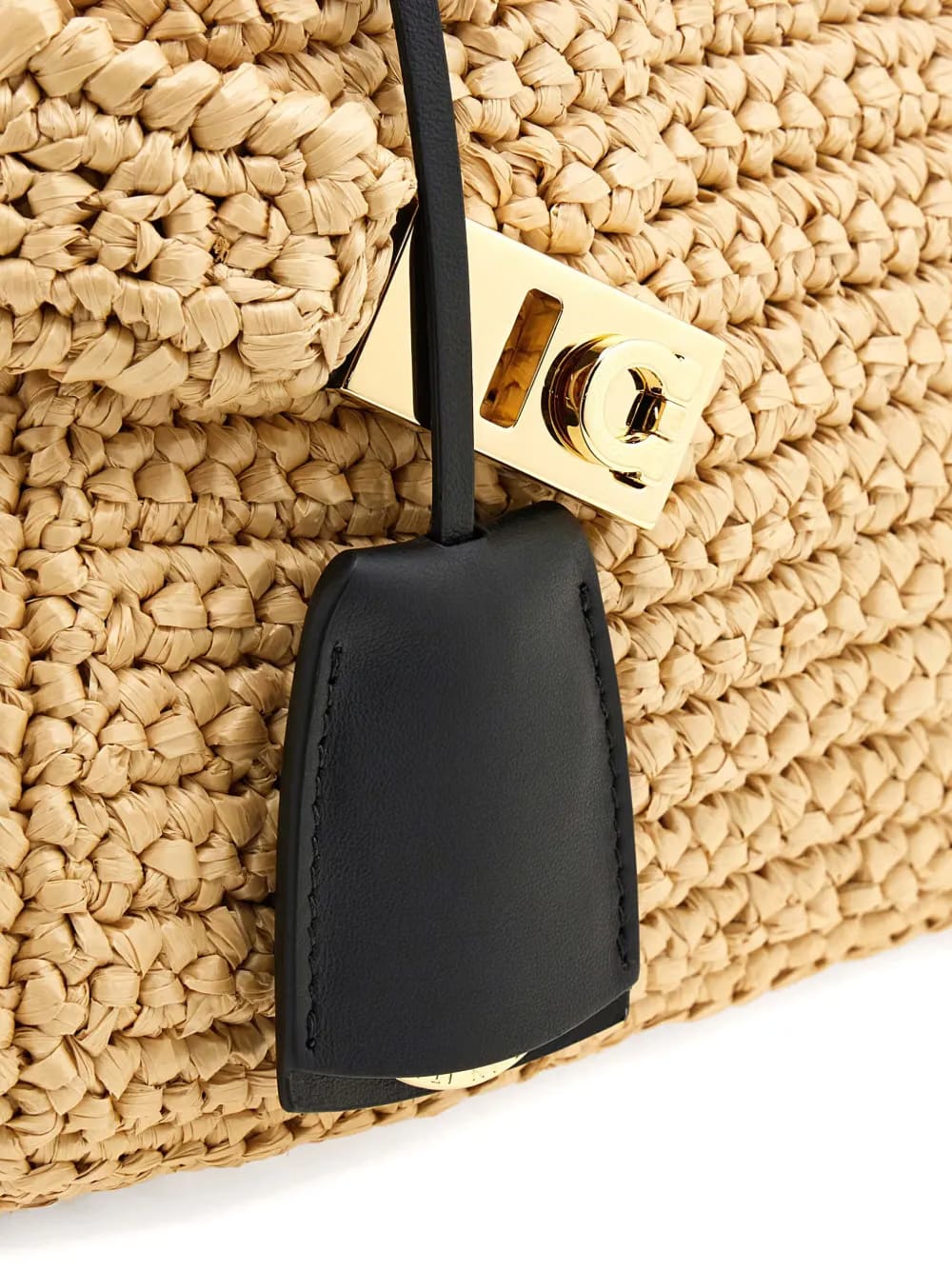 Hug raffia mini bag