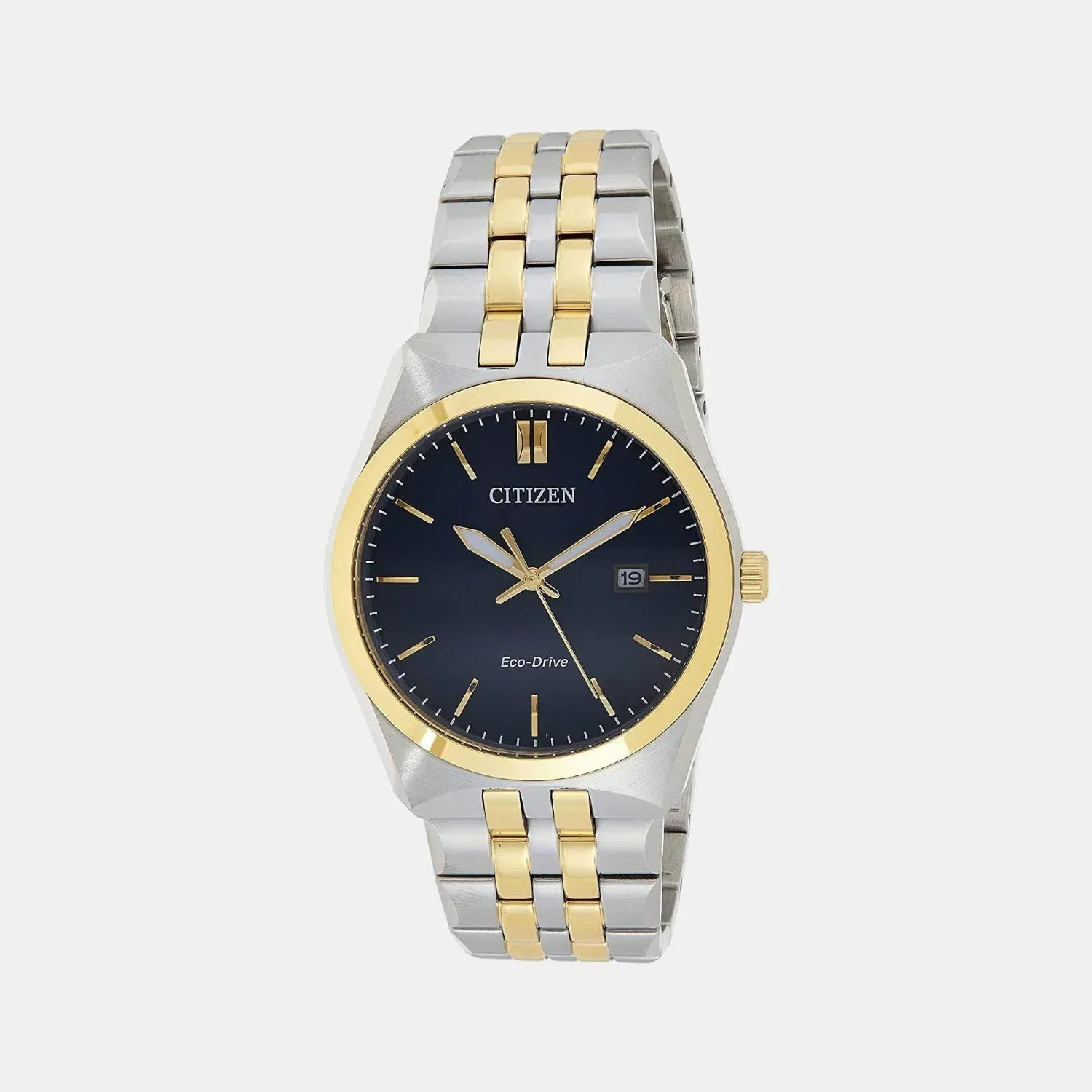 Citizen Corso Men Quartz Blue Dial Analog Stainless Steel Bm7334-66L