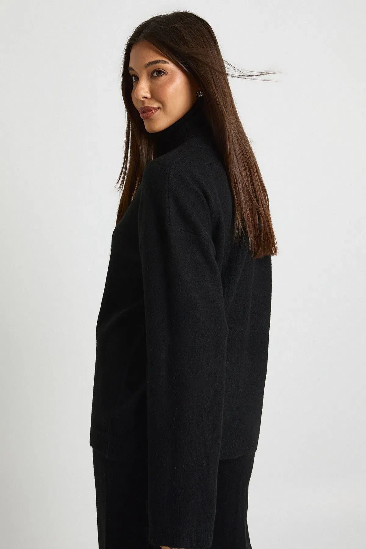 Super Soft Roll Neck Oversized Jumper and Wide Leg Trouser Co-Ord