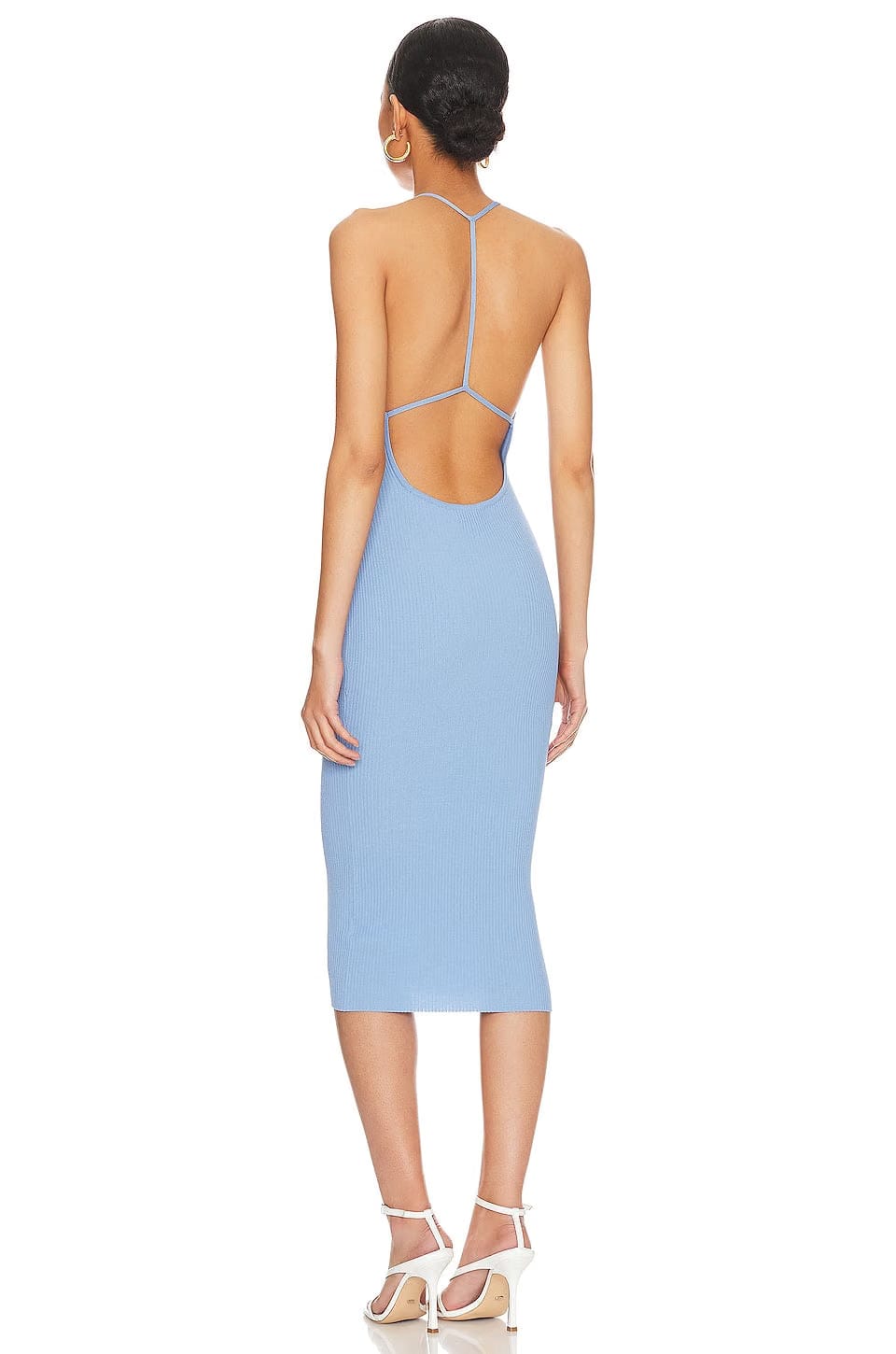 superdown Racheal Open Back Dress in Blue