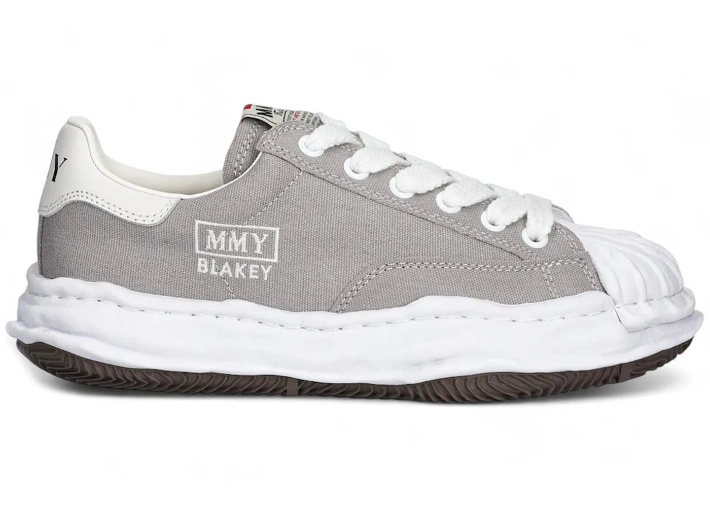 Maison Mihara Yasuhiro Blakey Og Sole Canvas Low Grey
