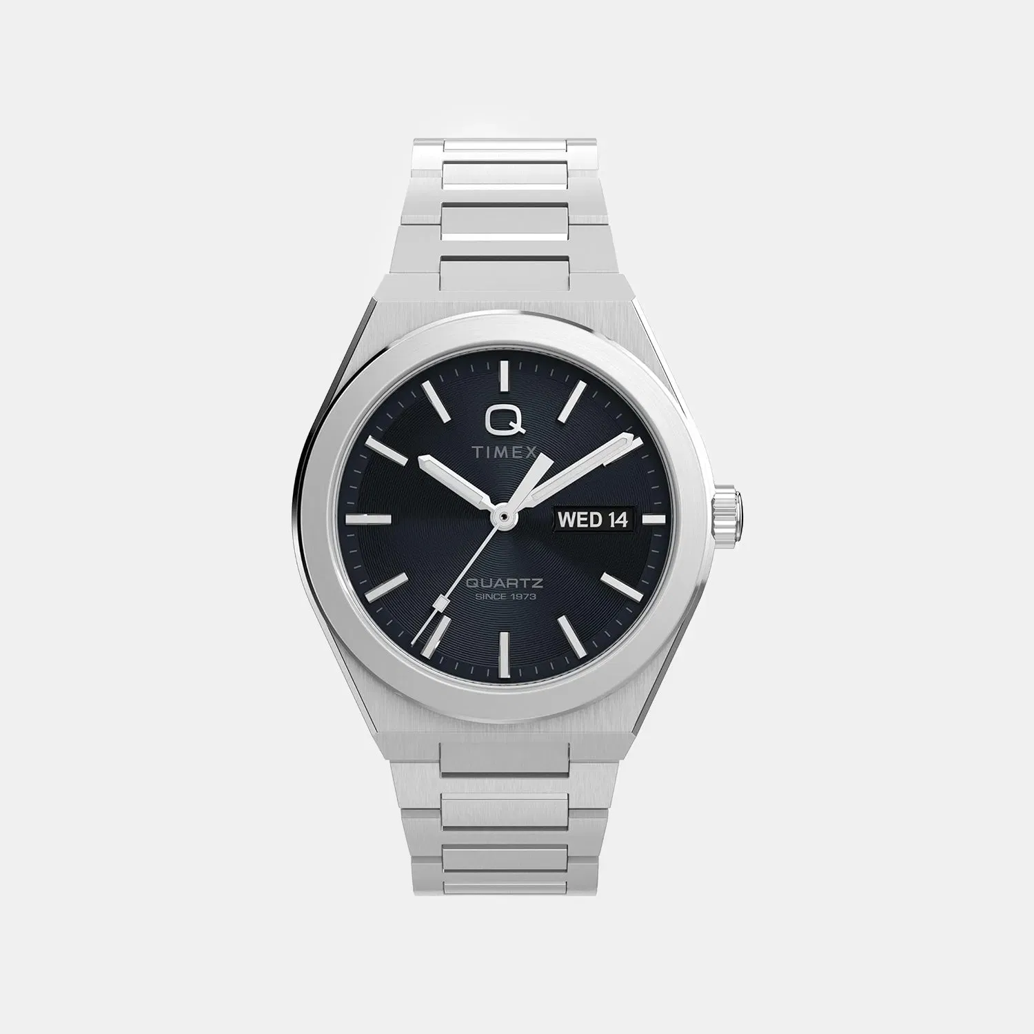 Timex Men Quartz Black Dial Analog Steel Watch Tw2Y25000Ik