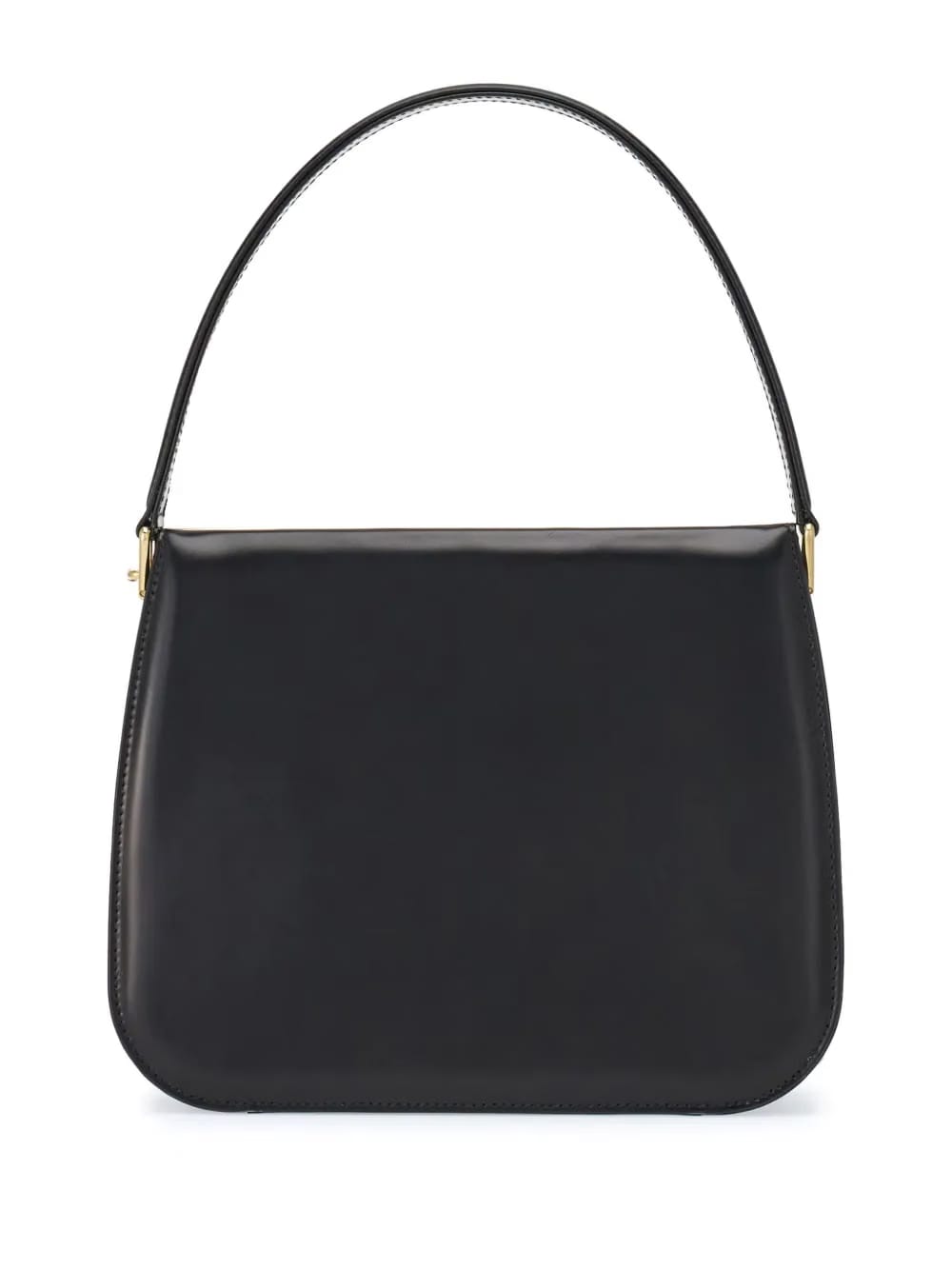 Semi-rigid leather bag