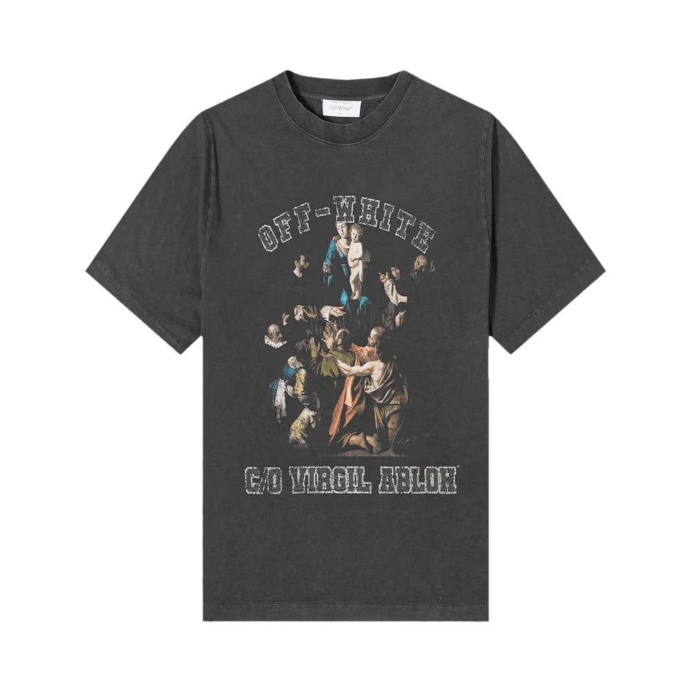 Off-White Mary Skate Shorts-Sleeve T-Shirt Black